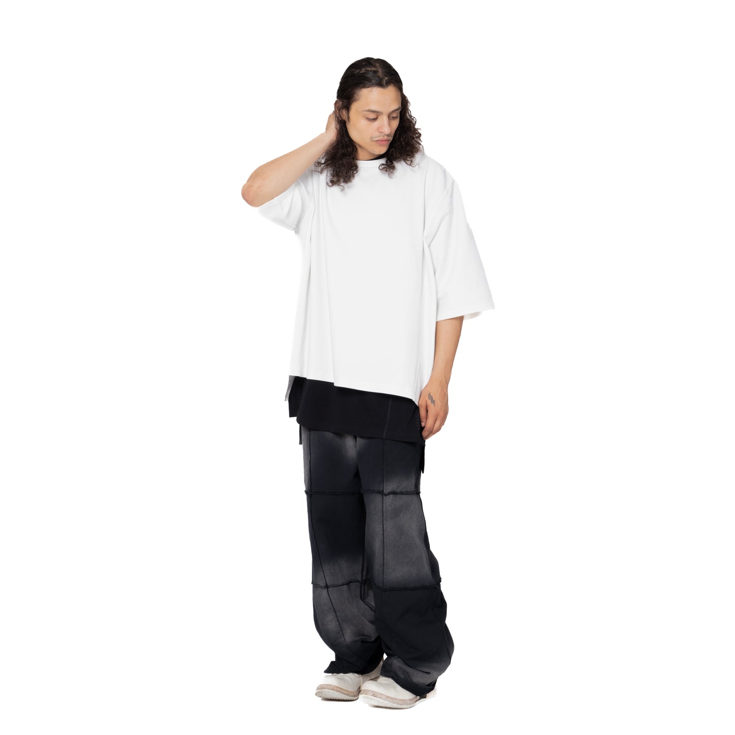 ERROR NYC: Inside-out Wide T-Shirt (White)