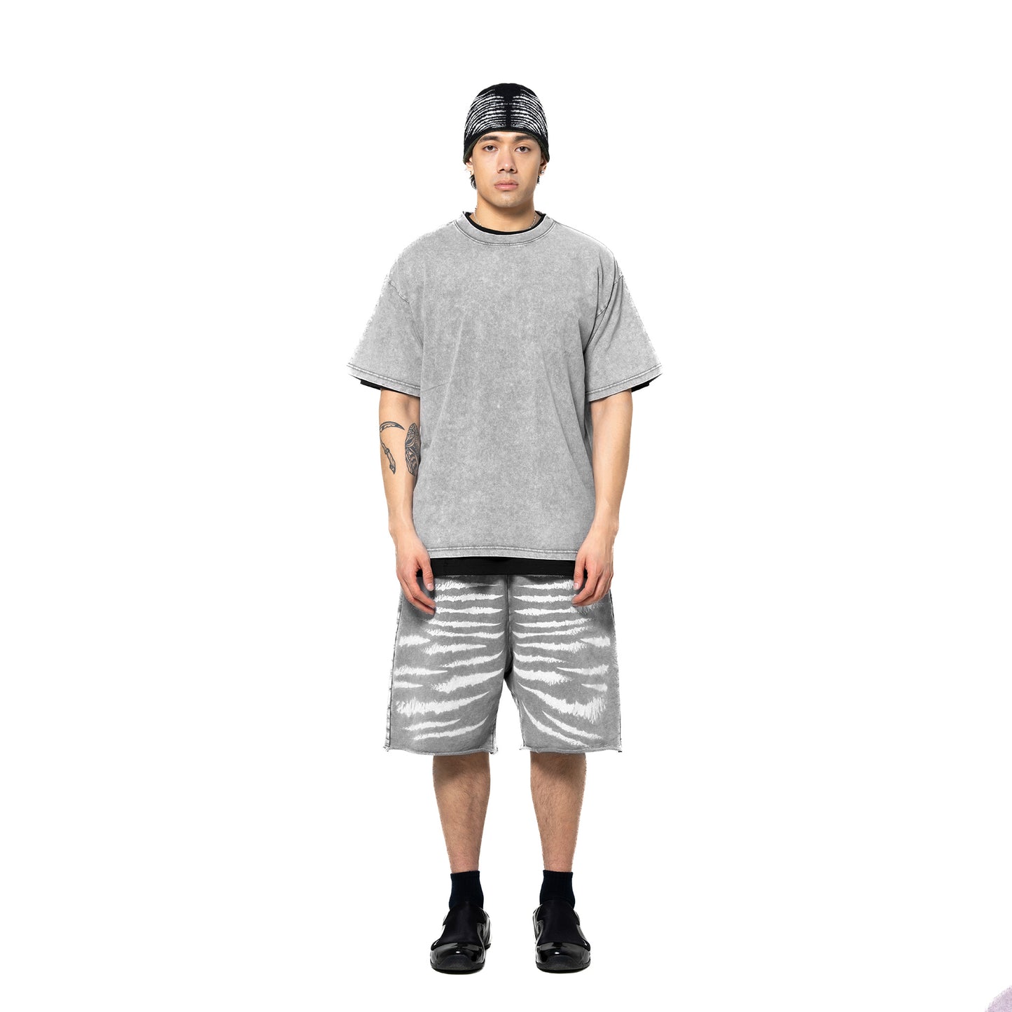 INUIT: Imprint Frost French Terry Shorts (Gray)