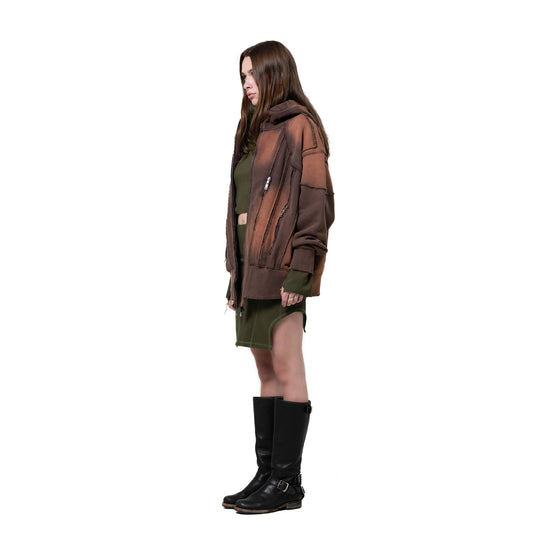 INUIT: Slashstorm Weathered Zip-up Hoodie (Washed Red)