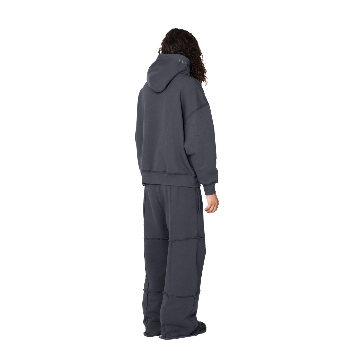 ERROR NYC : Reversible Overfit Hoodie (Dark Grey)