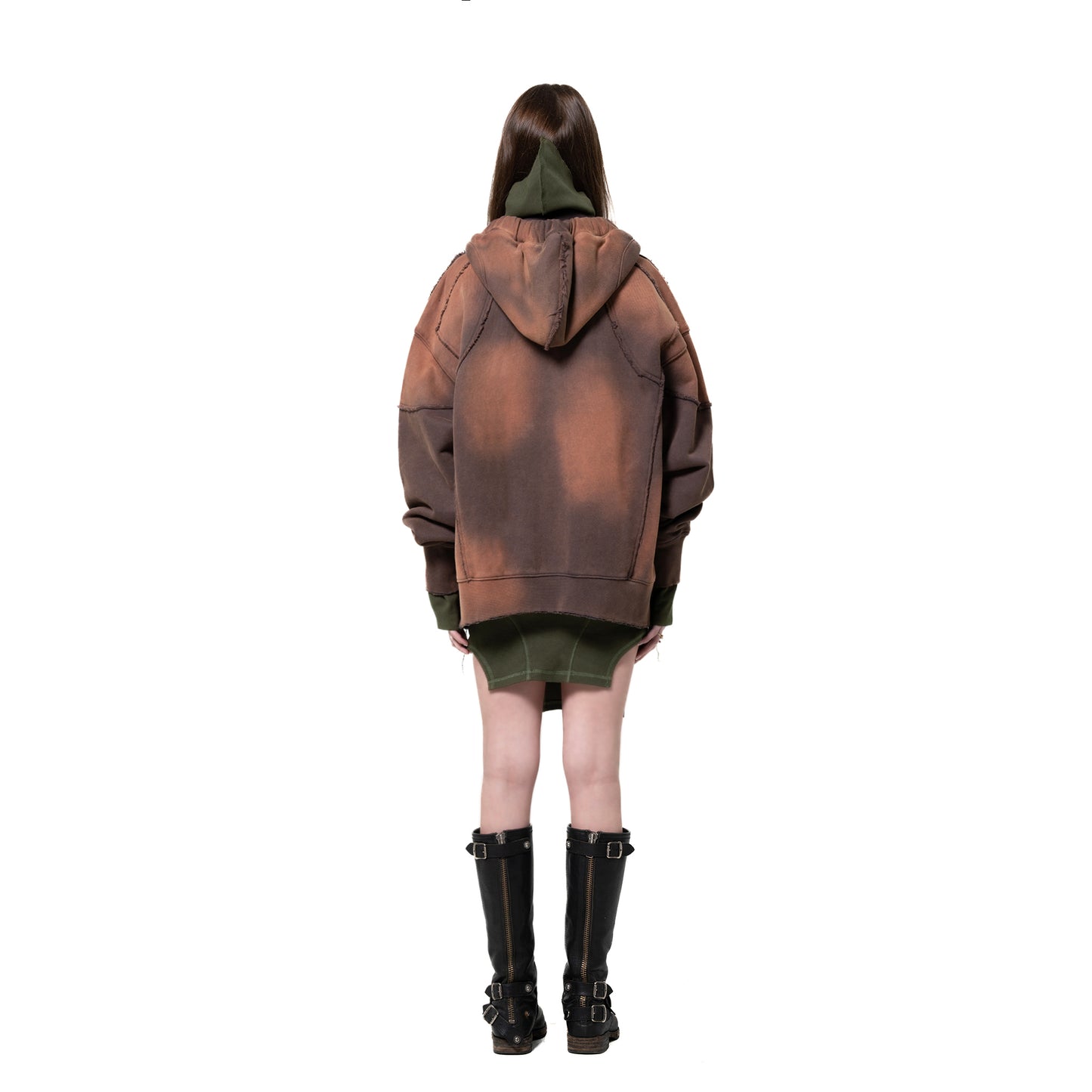 INUIT: Slashstorm Weathered Zip-up Hoodie (Washed Red)