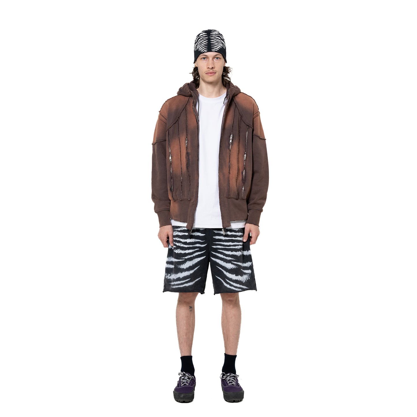 INUIT: Slashstorm Weathered Zip-up Hoodie (Washed Red)