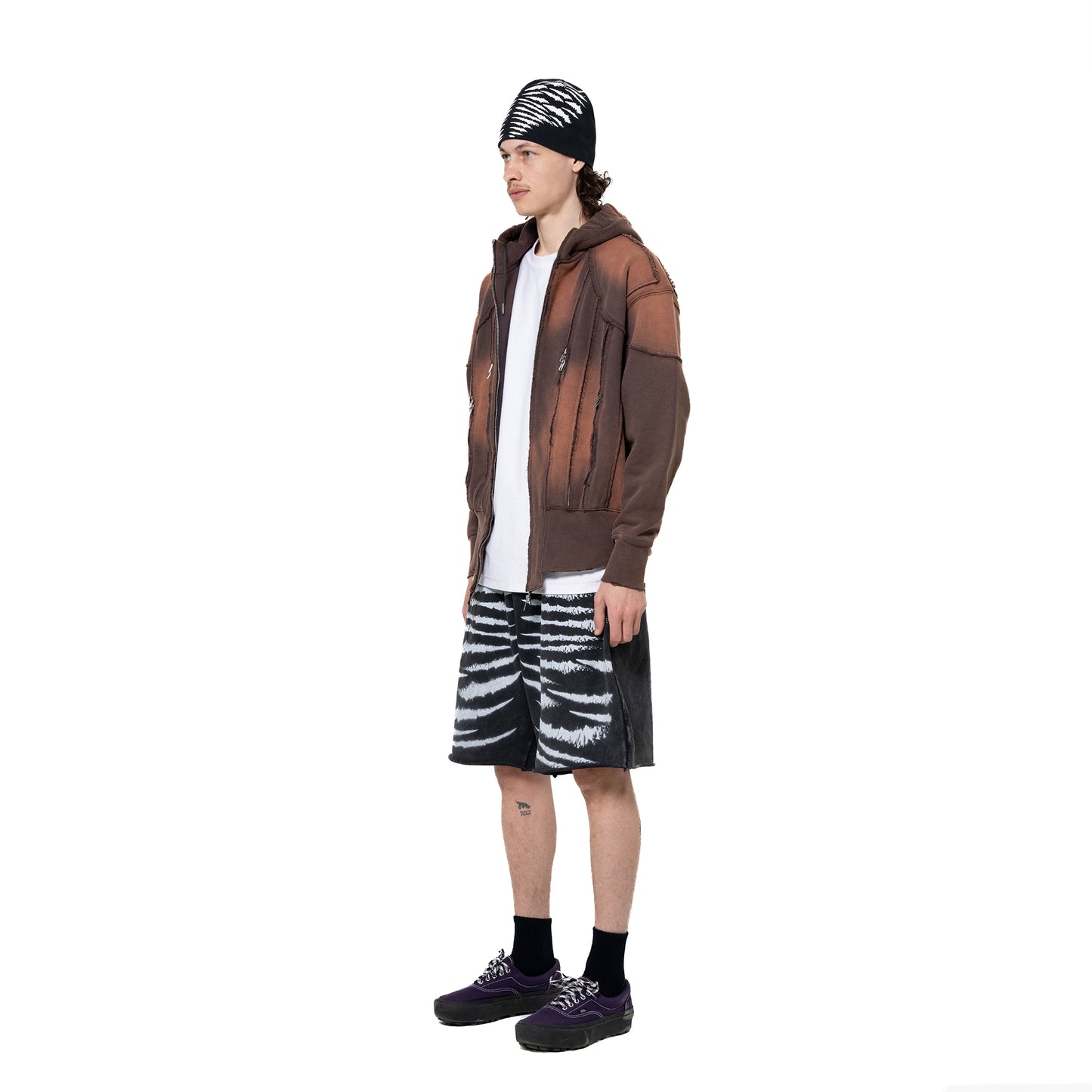 INUIT: Slashstorm Weathered Zip-up Hoodie (Washed Red)
