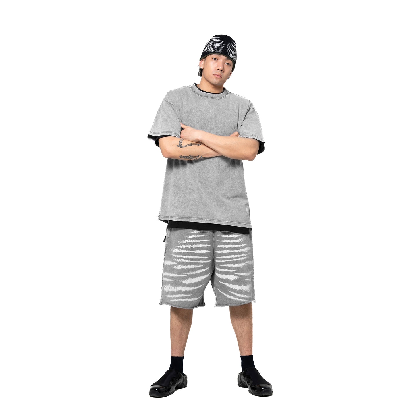 INUIT: Imprint Frost French Terry Shorts (Gray)