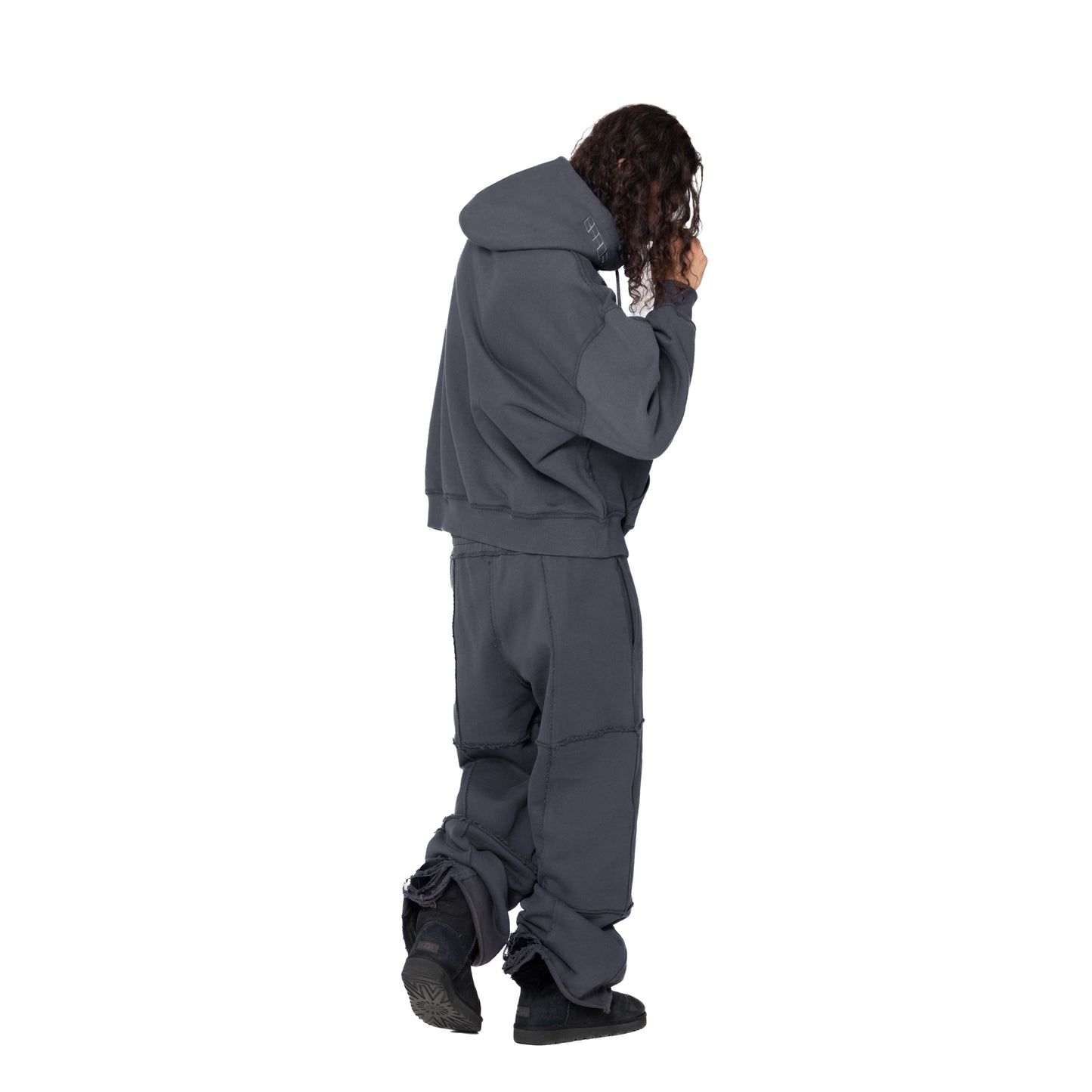 ERROR NYC : Reversible Overfit Hoodie (Dark Grey)
