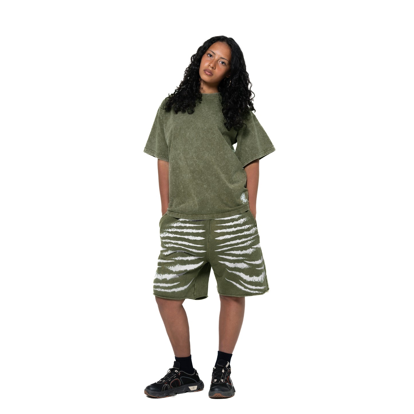 INUIT: Imprint Frost French Terry Shorts (Military Green)