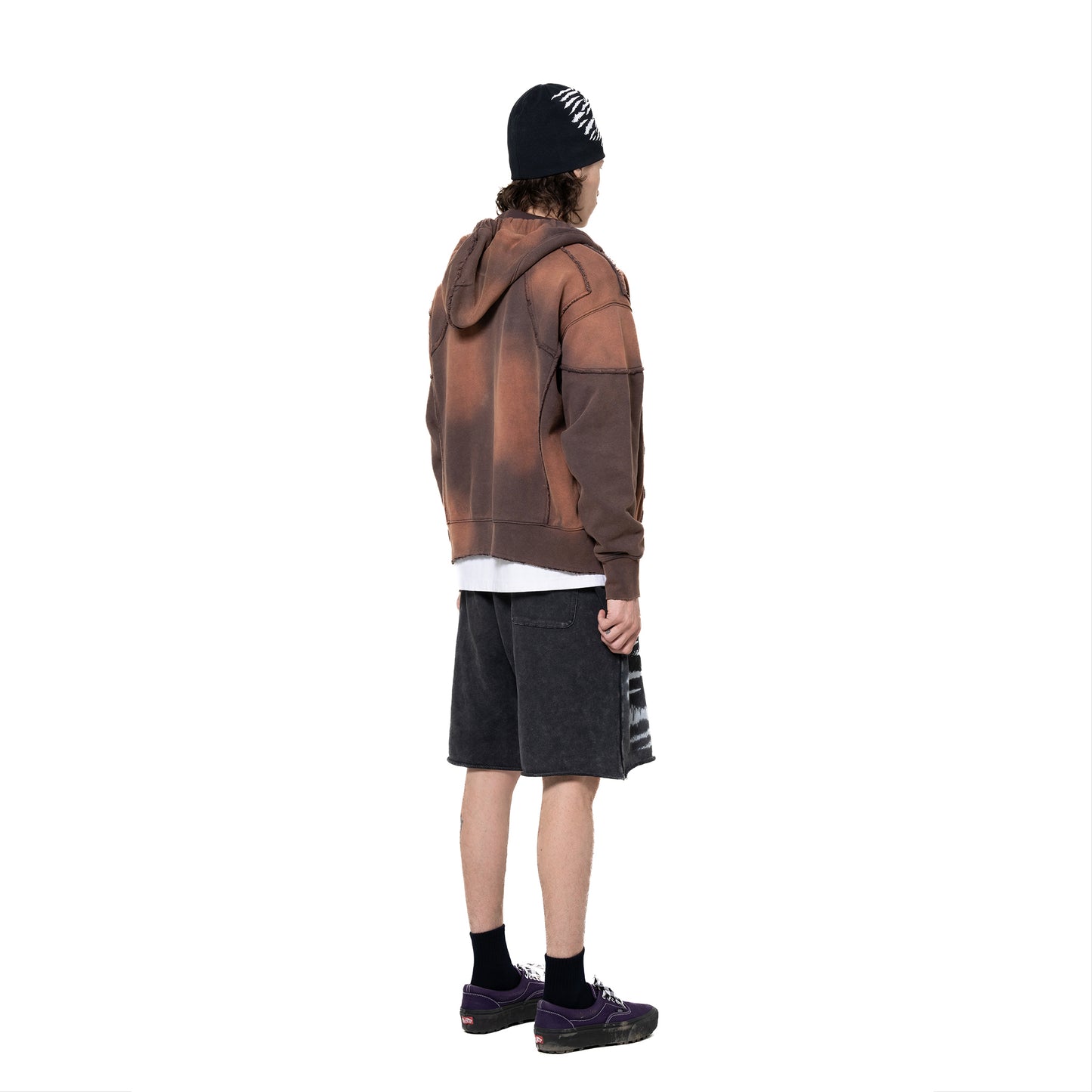 INUIT: Slashstorm Weathered Zip-up Hoodie (Washed Red)