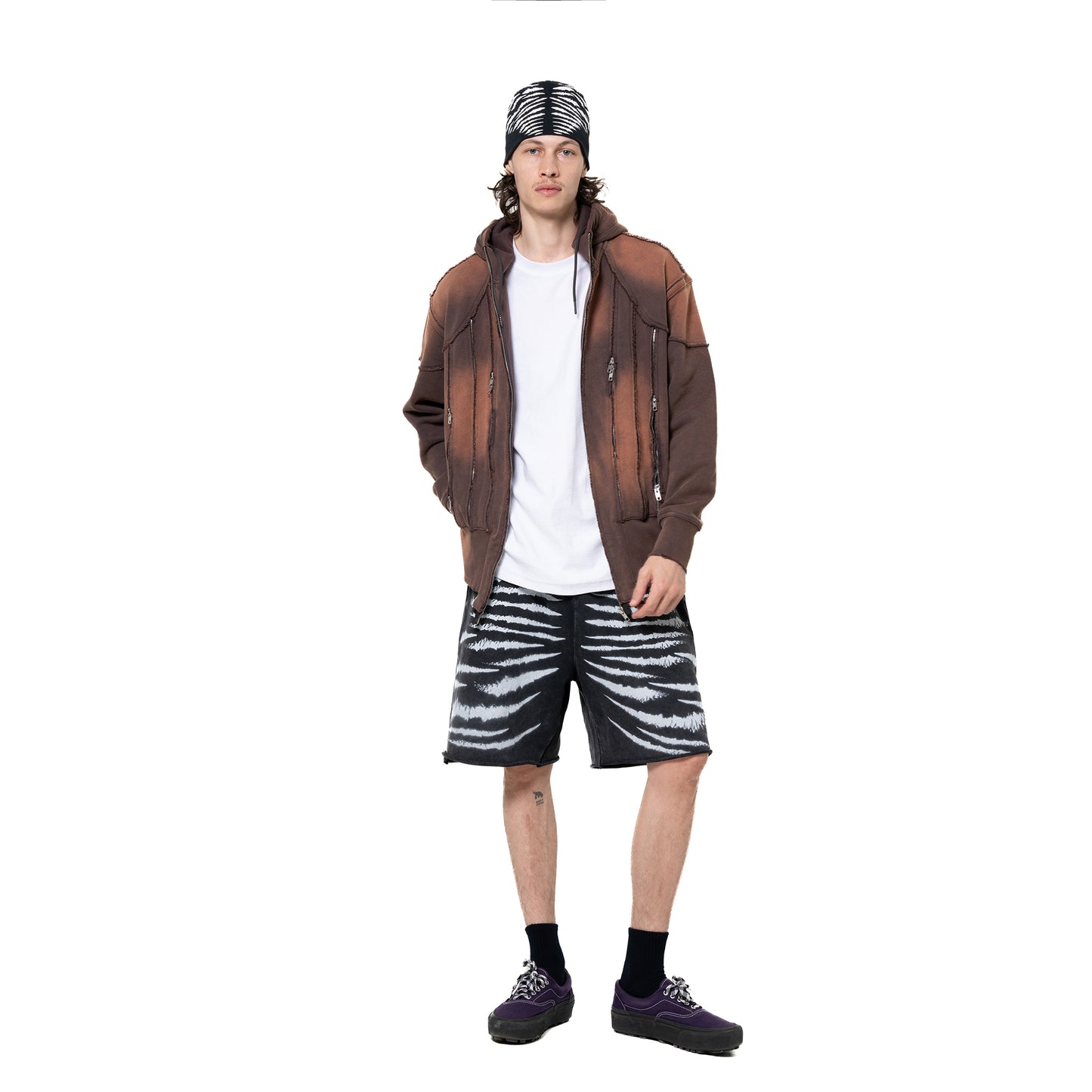 INUIT: Slashstorm Weathered Zip-up Hoodie (Washed Red)