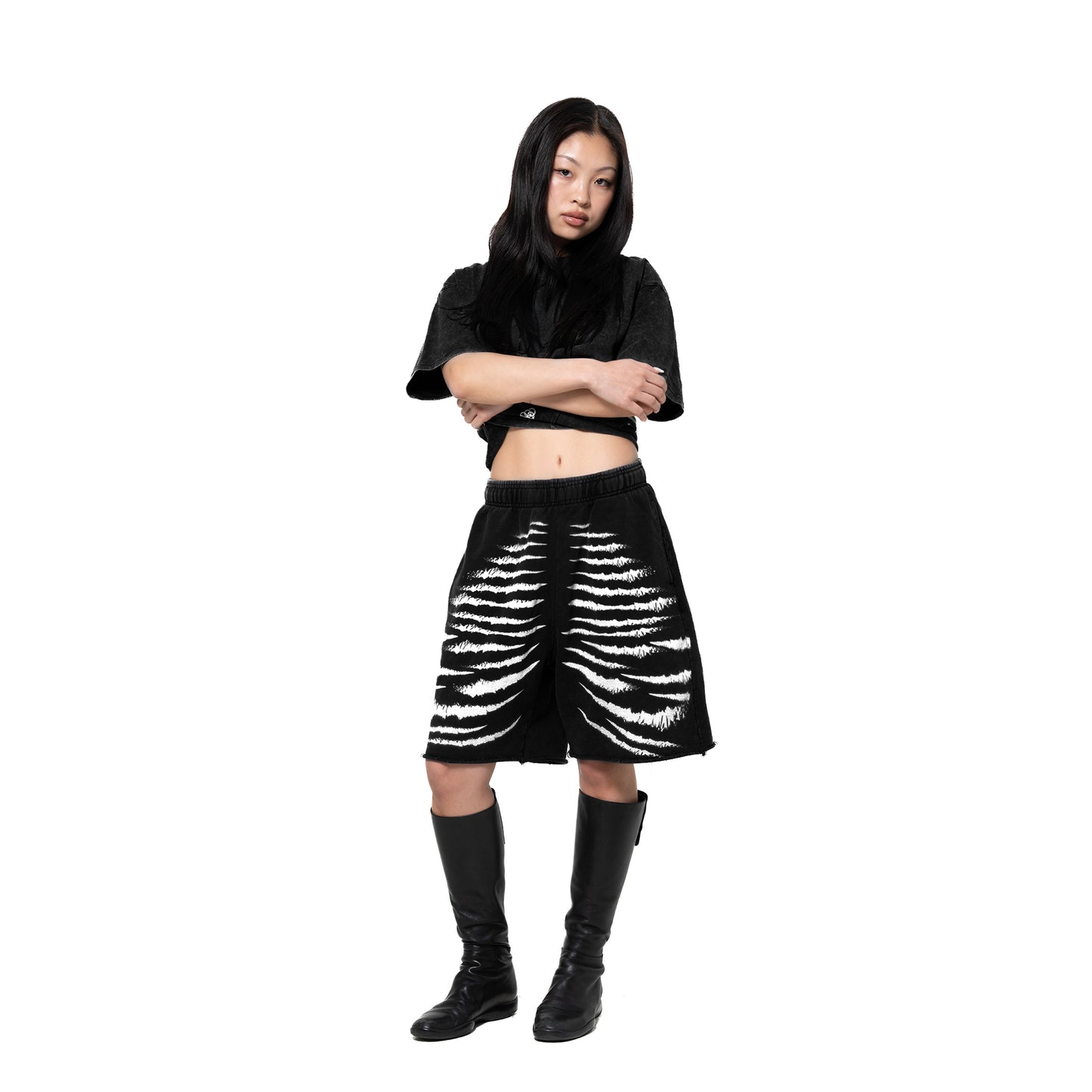 INUIT: Imprint Frost French Terry Shorts (Black)