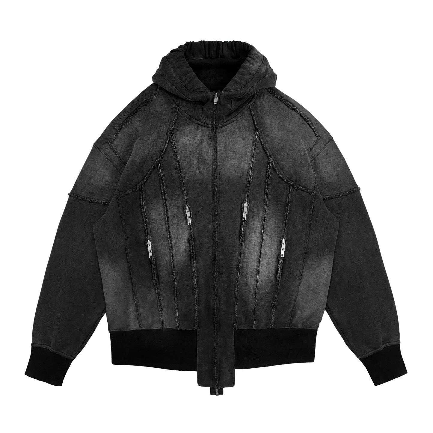 INUIT: Slashstorm Weathered Zip-up Hoodie (Washed Black)