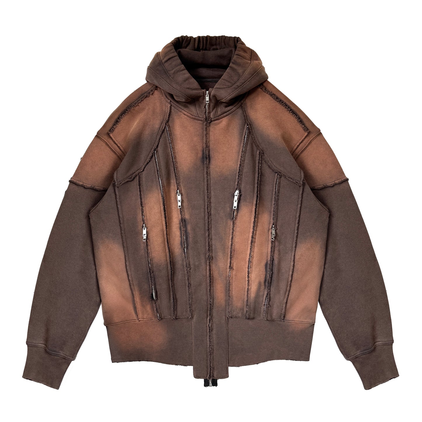 INUIT: Slashstorm Weathered Zip-up Hoodie (Washed Red)