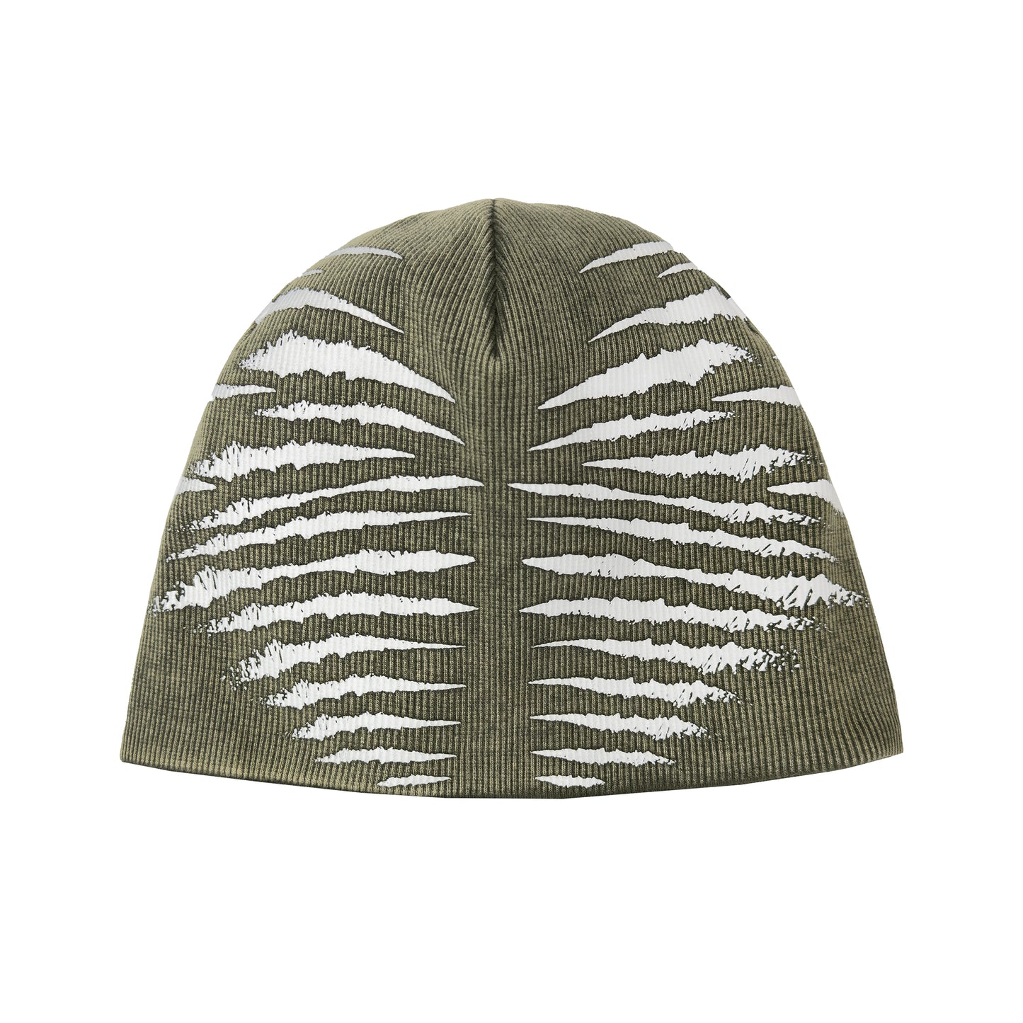INUIT : Reversible Imprint Ribbed Beanie (Washed Military Green)