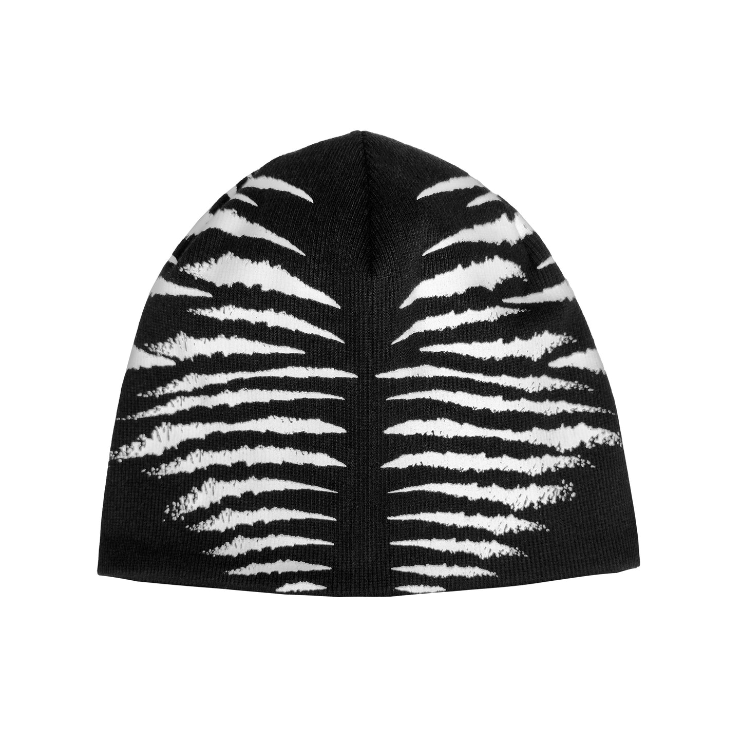 INUIT : Reversible Imprint Ribbed Beanie (Black)