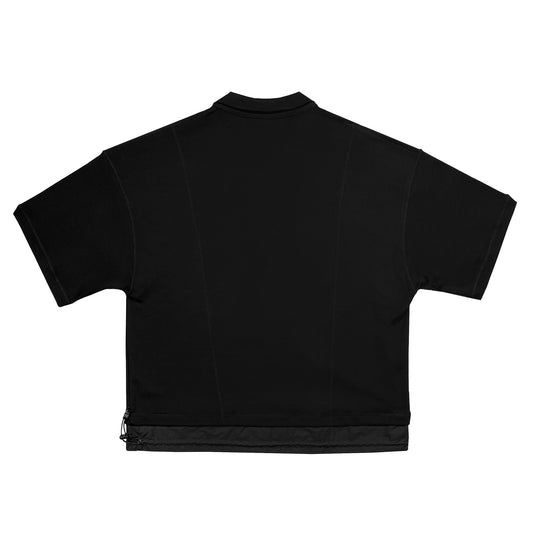 ERROR NYC: Inside-out Wide Polo Shirt (Black)