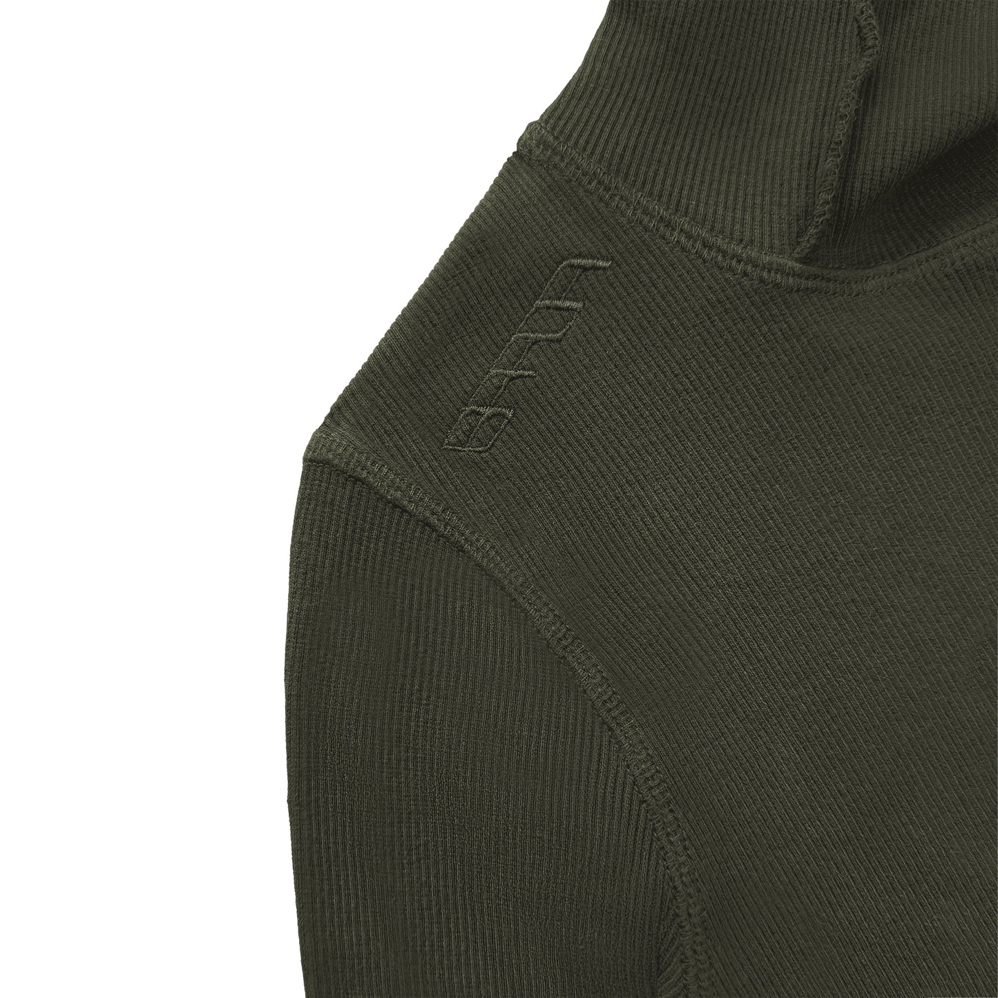 ERROR NYC : Rawline Balaclava Cropped Turtleneck (Military Green)