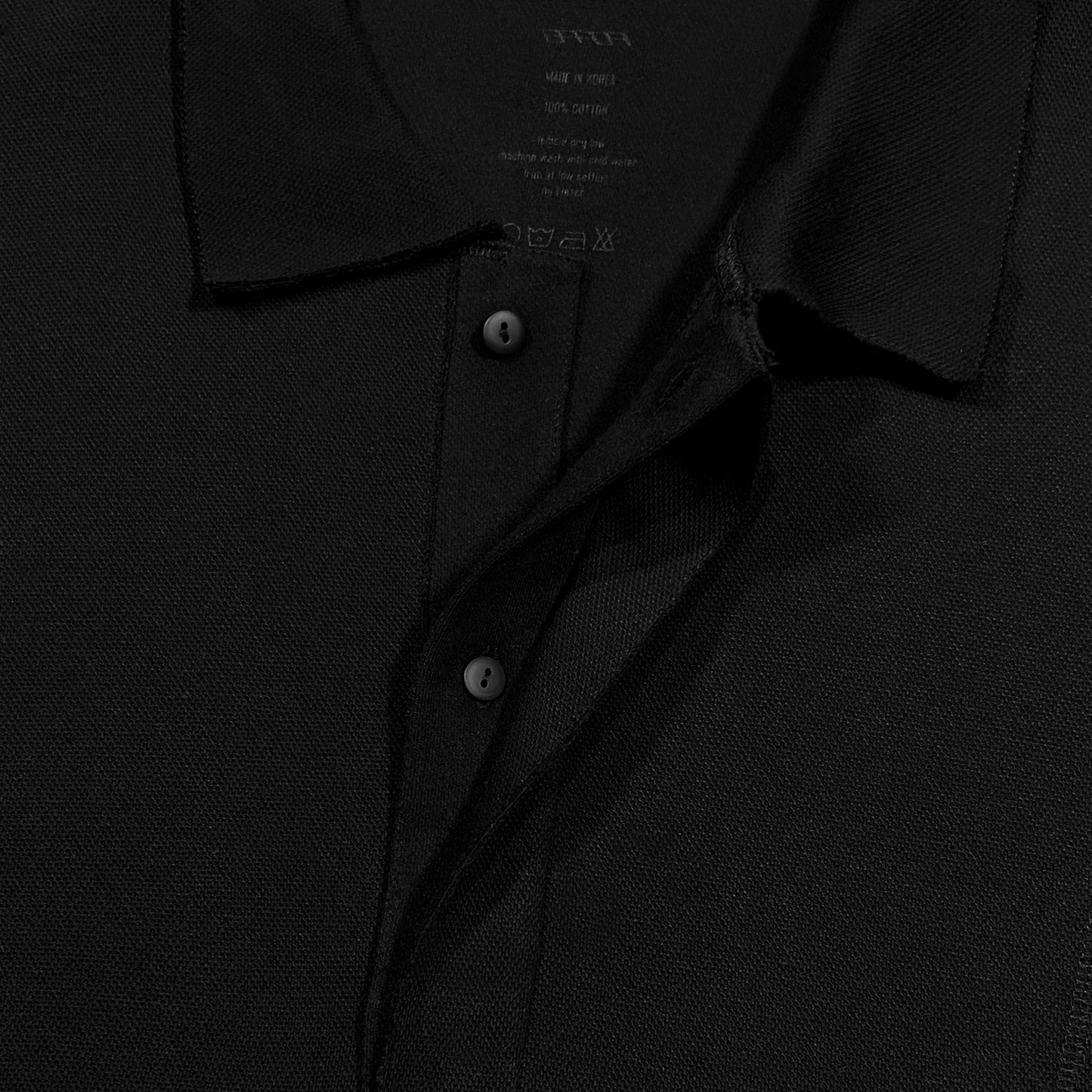 ERROR NYC: Inside-out Wide Polo Shirt (Black)