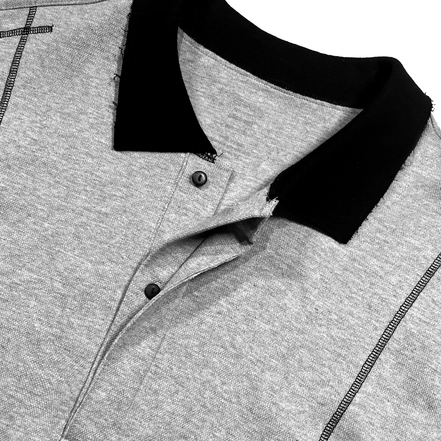 ERROR NYC: 2-layer Polo Shirt (Gray)