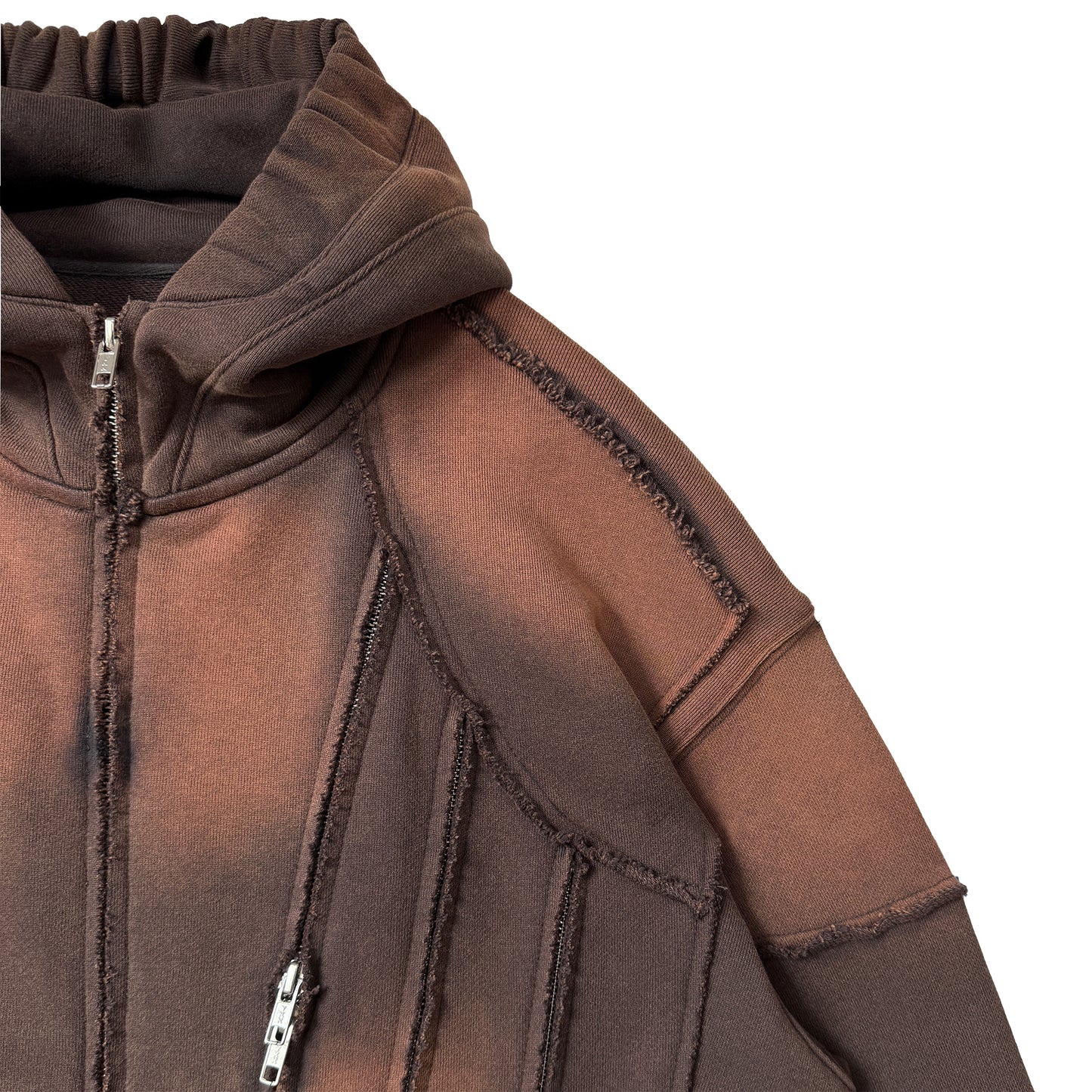 INUIT: Slashstorm Weathered Zip-up Hoodie (Washed Red)