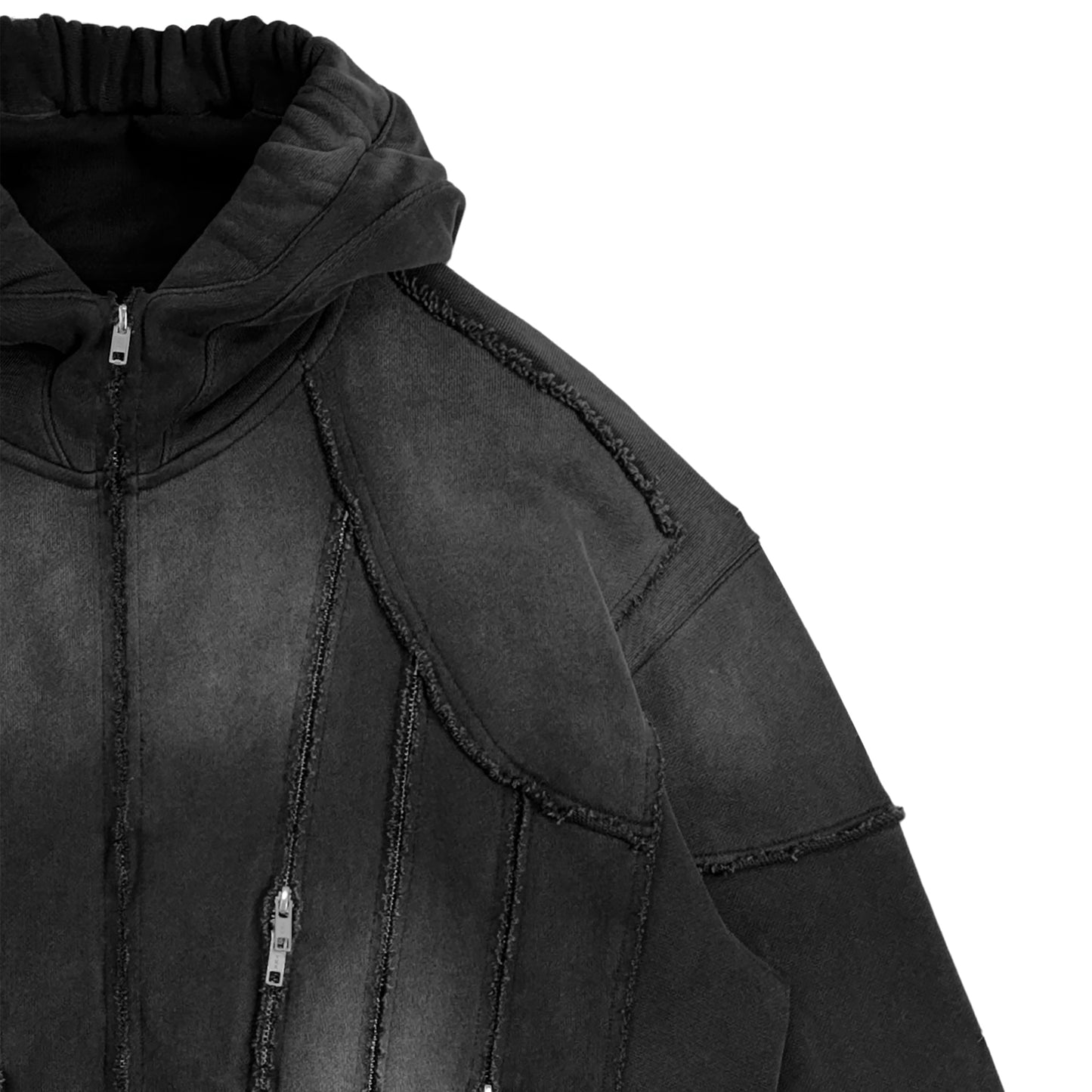 INUIT: Slashstorm Weathered Zip-up Hoodie (Washed Black)