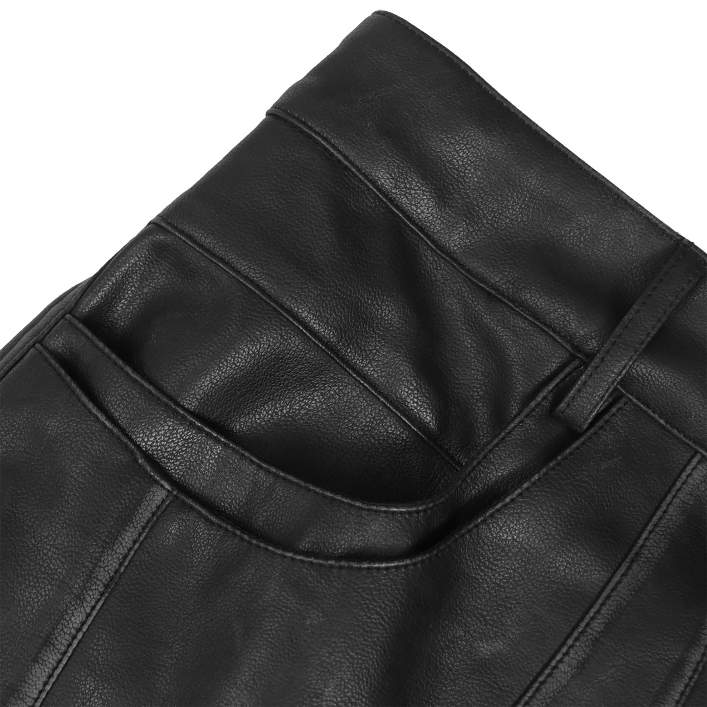 INUIT : Phase-Shift Detachable Leather Pants (Black)