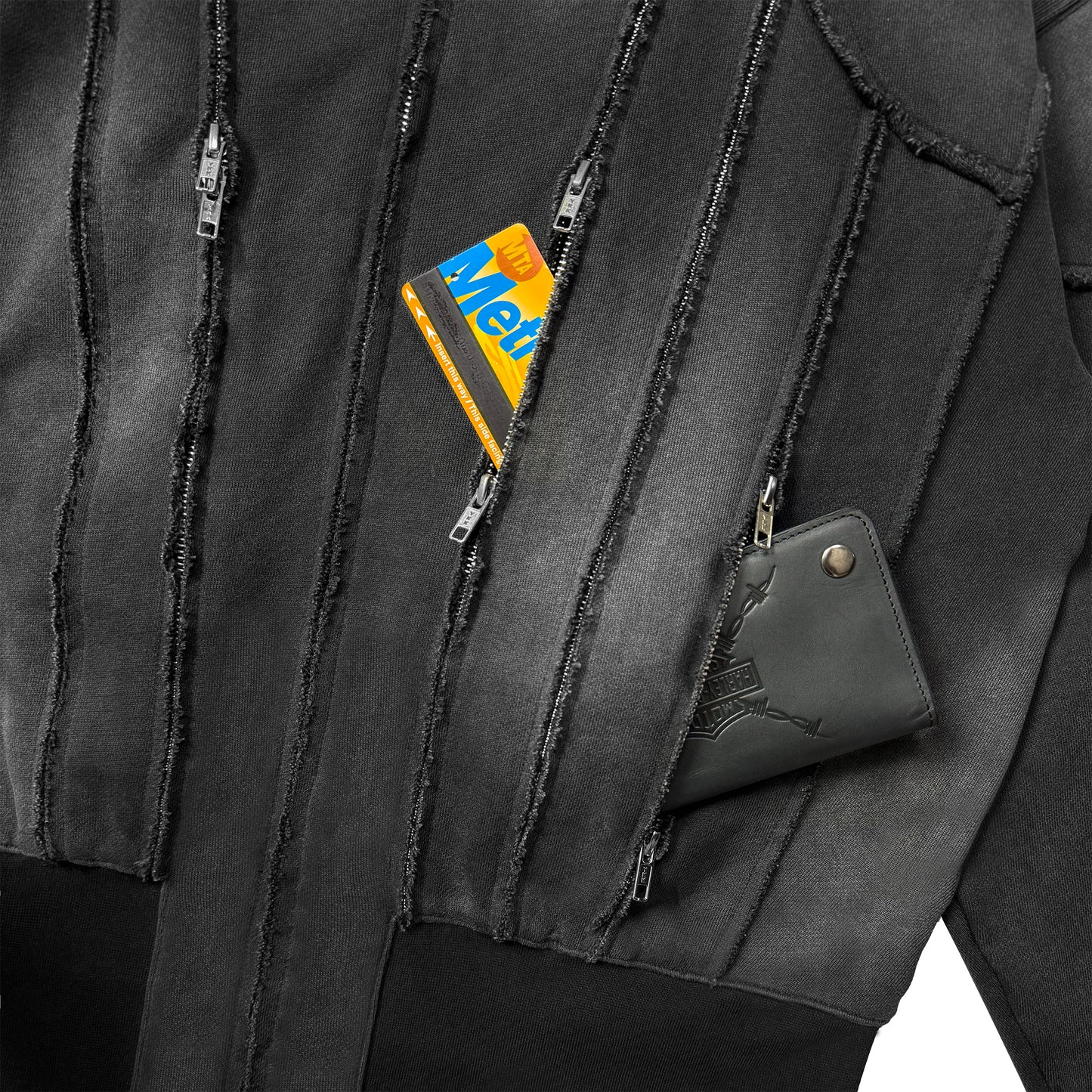 INUIT: Slashstorm Weathered Zip-up Hoodie (Washed Black)