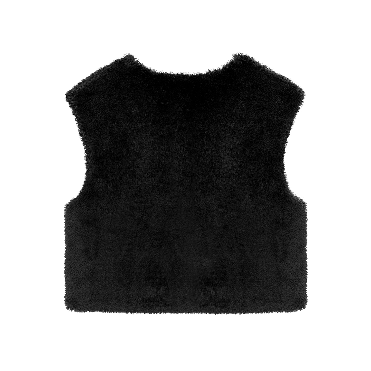 INUIT: Etched Reversible Fur Vest (Miltary Green)