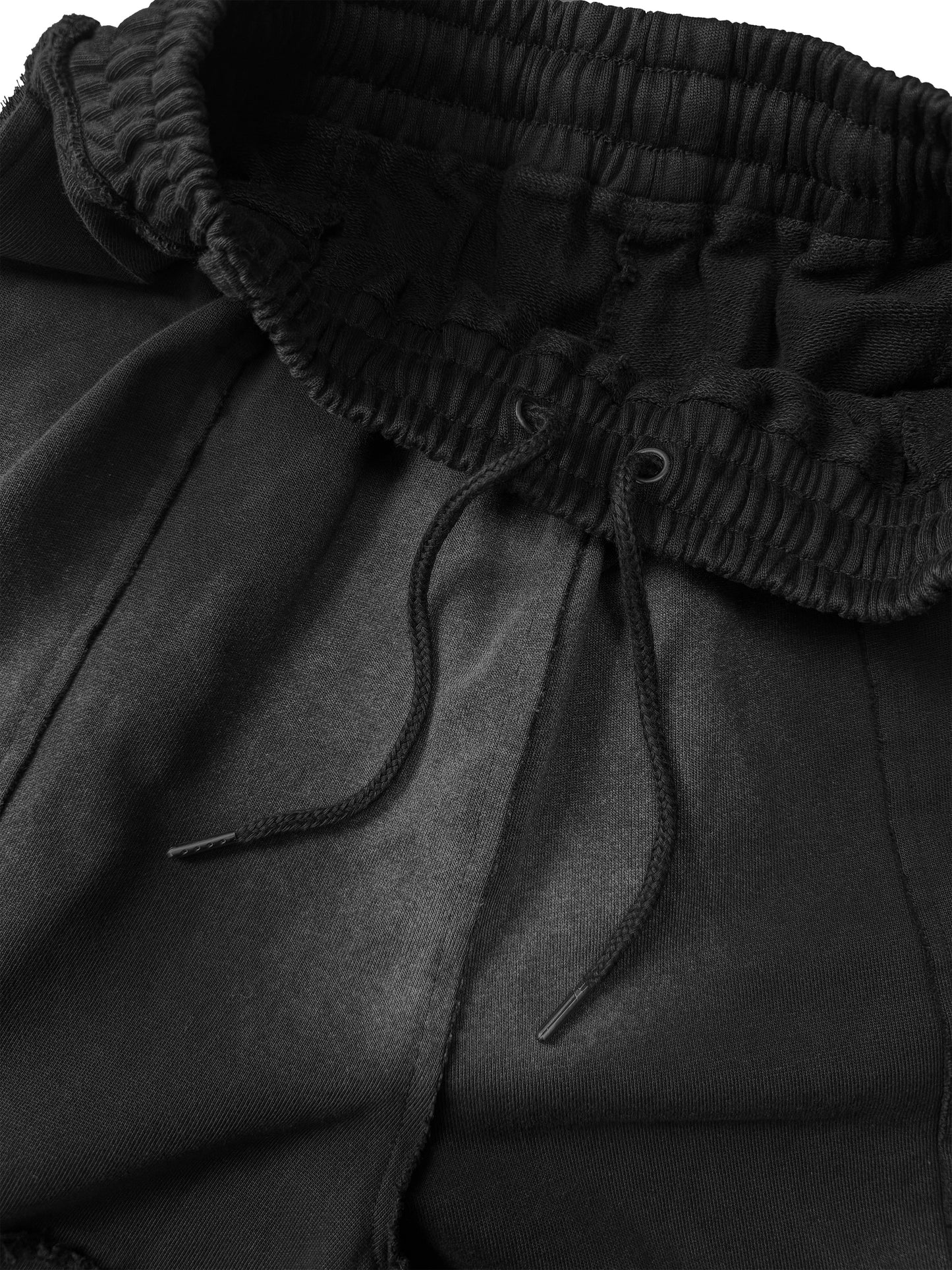 INUIT: Slashstorm Pieced Wide Sweatpants (Washed Black)
