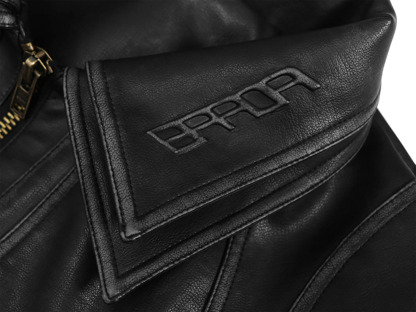 INUIT : Cropped Leather Polar Code (Black)