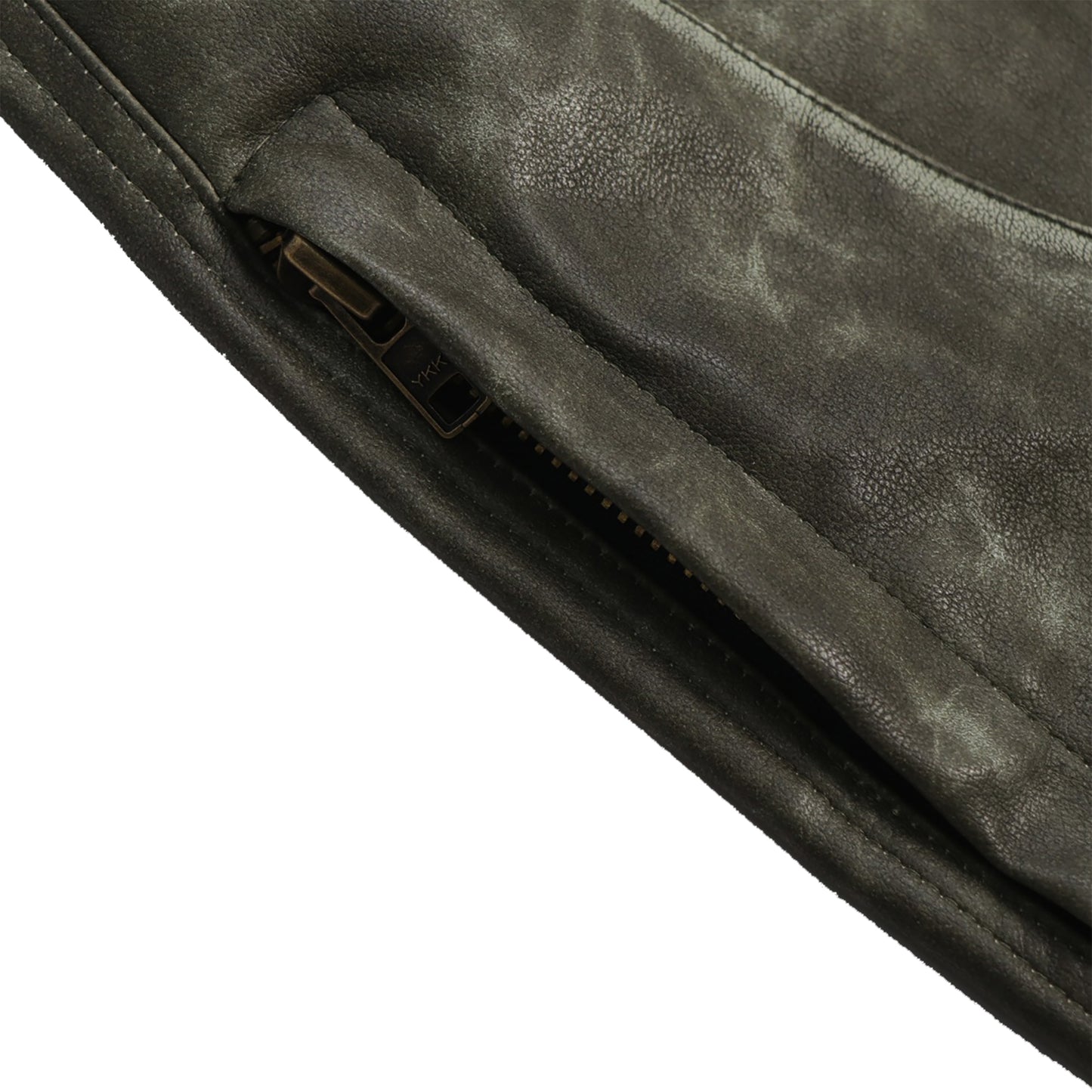 INUIT : Phase-Shift Detachable Leather Pants (Military Green)