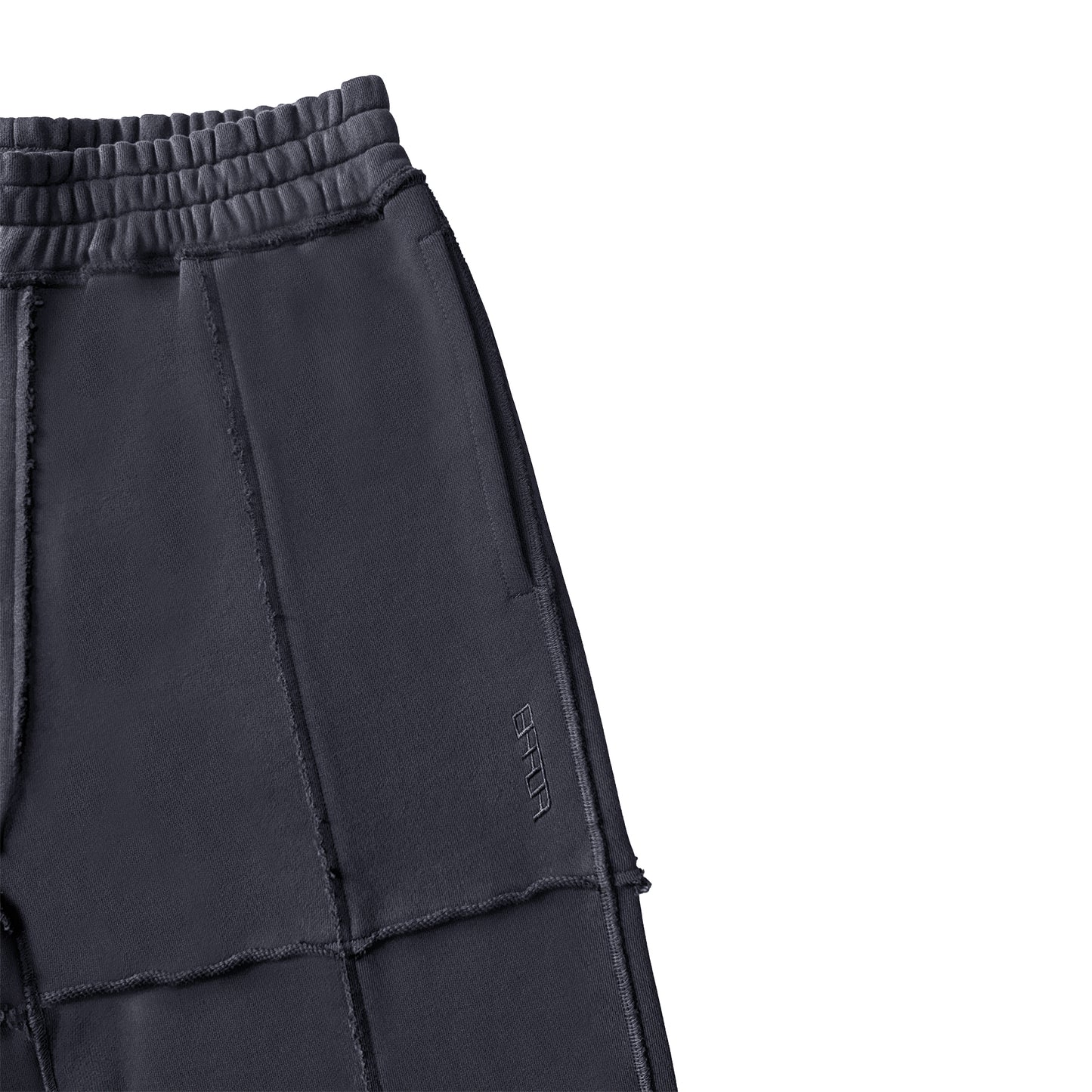 ERROR NYC : Pieced Wide Sweatpants (Dark Gray)