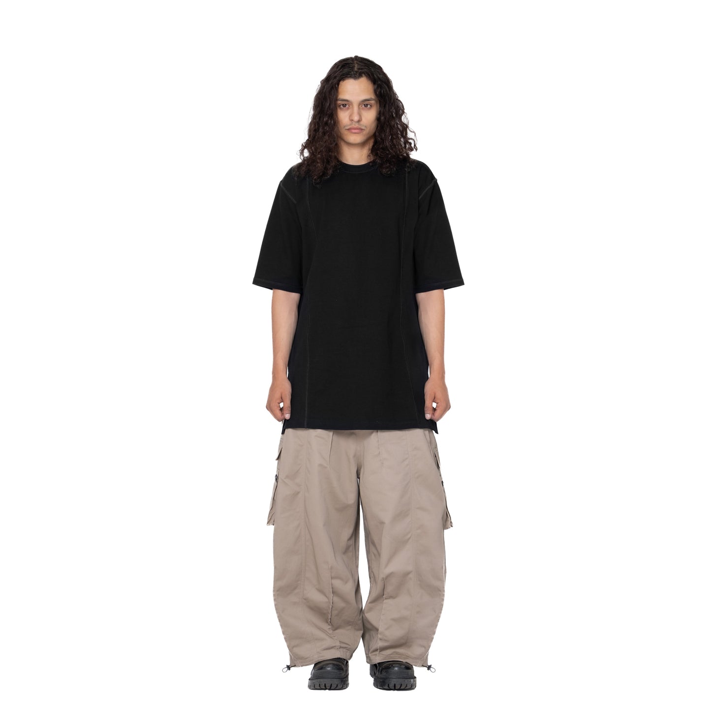 ERROR NYC: Inside-out Side Slitline T-shirt (Black)