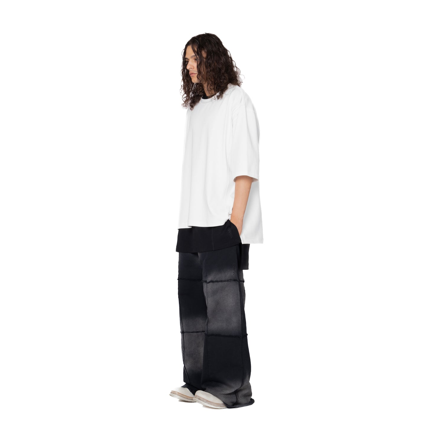 ERROR NYC: Inside-out Wide T-Shirt (White)