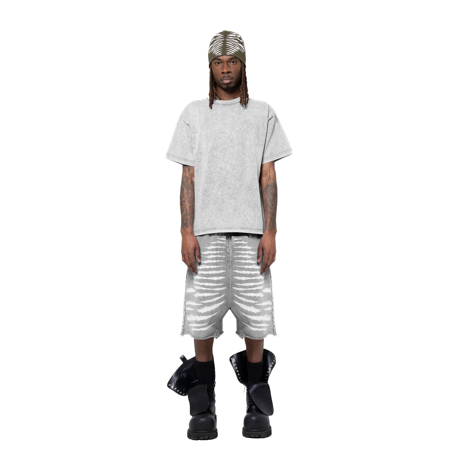 INUIT: Imprint Frost French Terry Shorts (Gray)