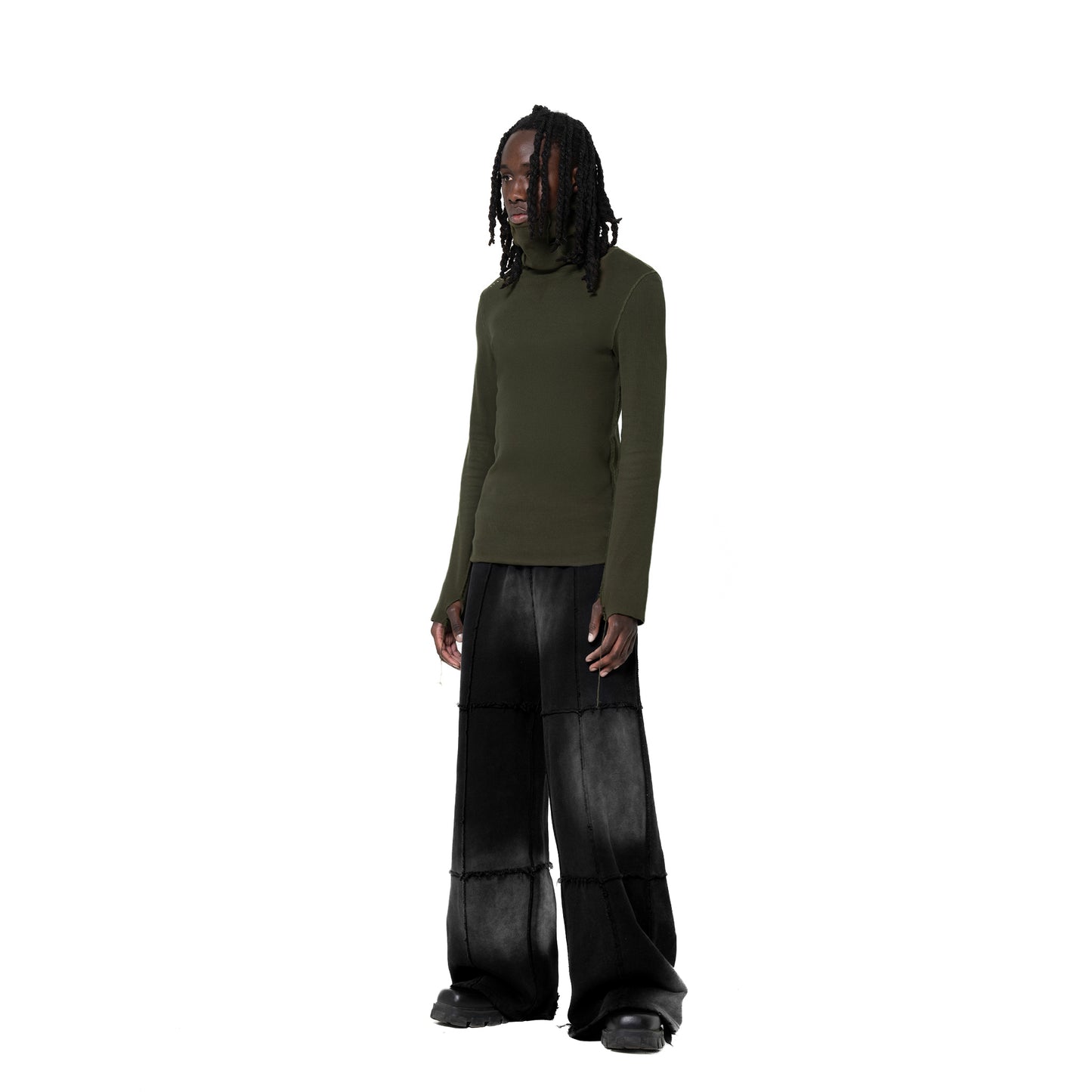 ERROR NYC : Rawline Balaclava Turtleneck (Military Green)