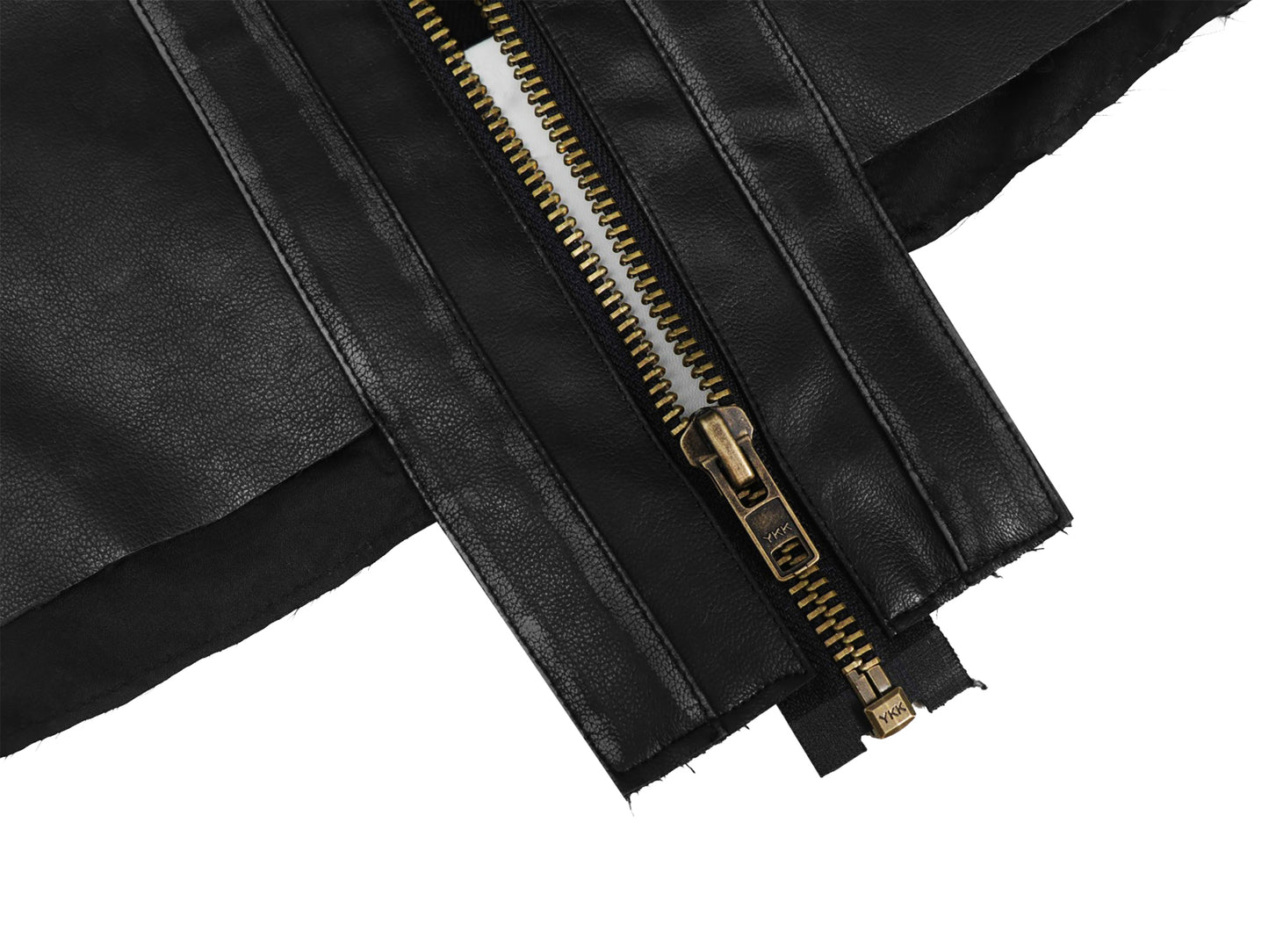 INUIT : Cropped Leather Polar Code (Black)