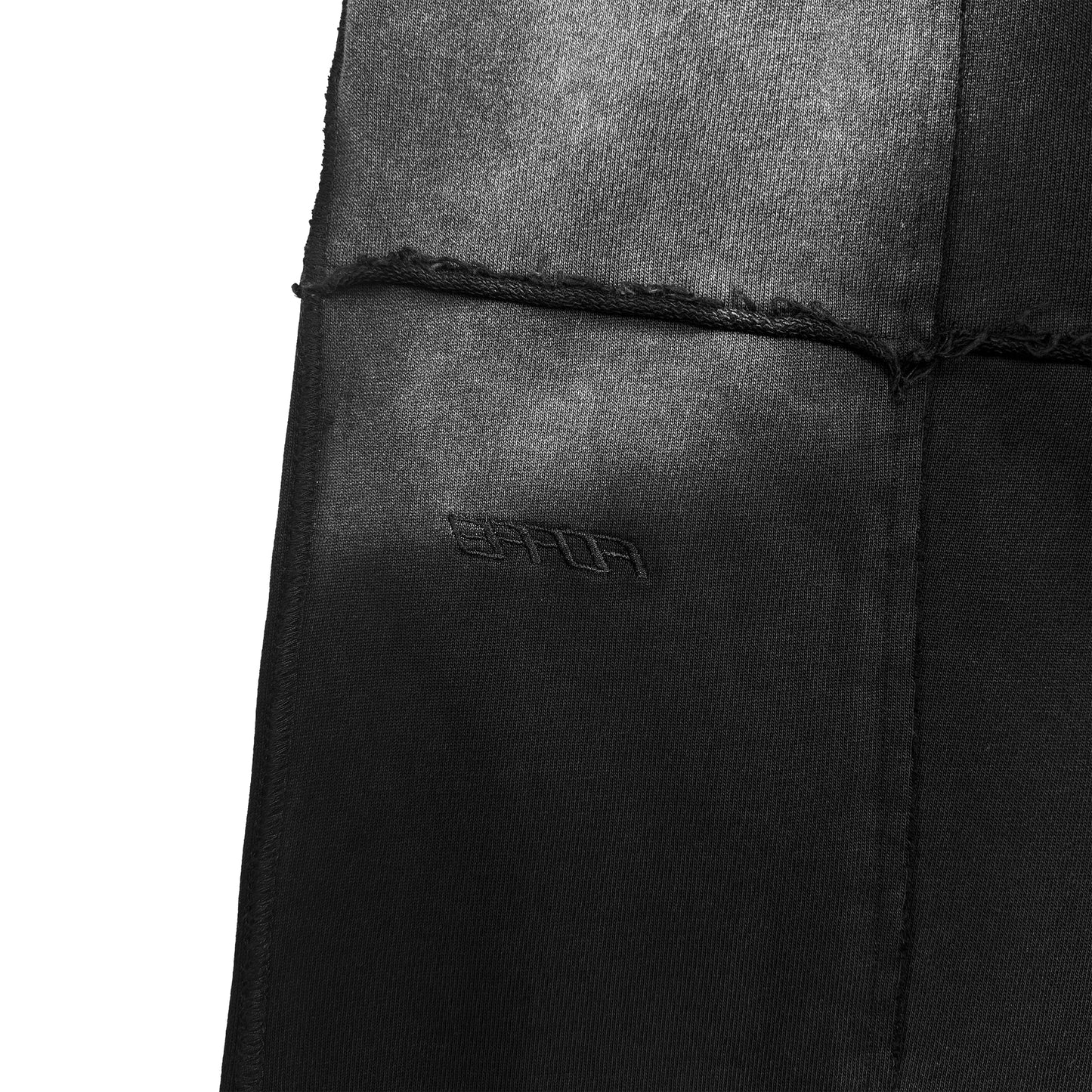 INUIT: Slashstorm Pieced Wide Sweatpants (Washed Black)