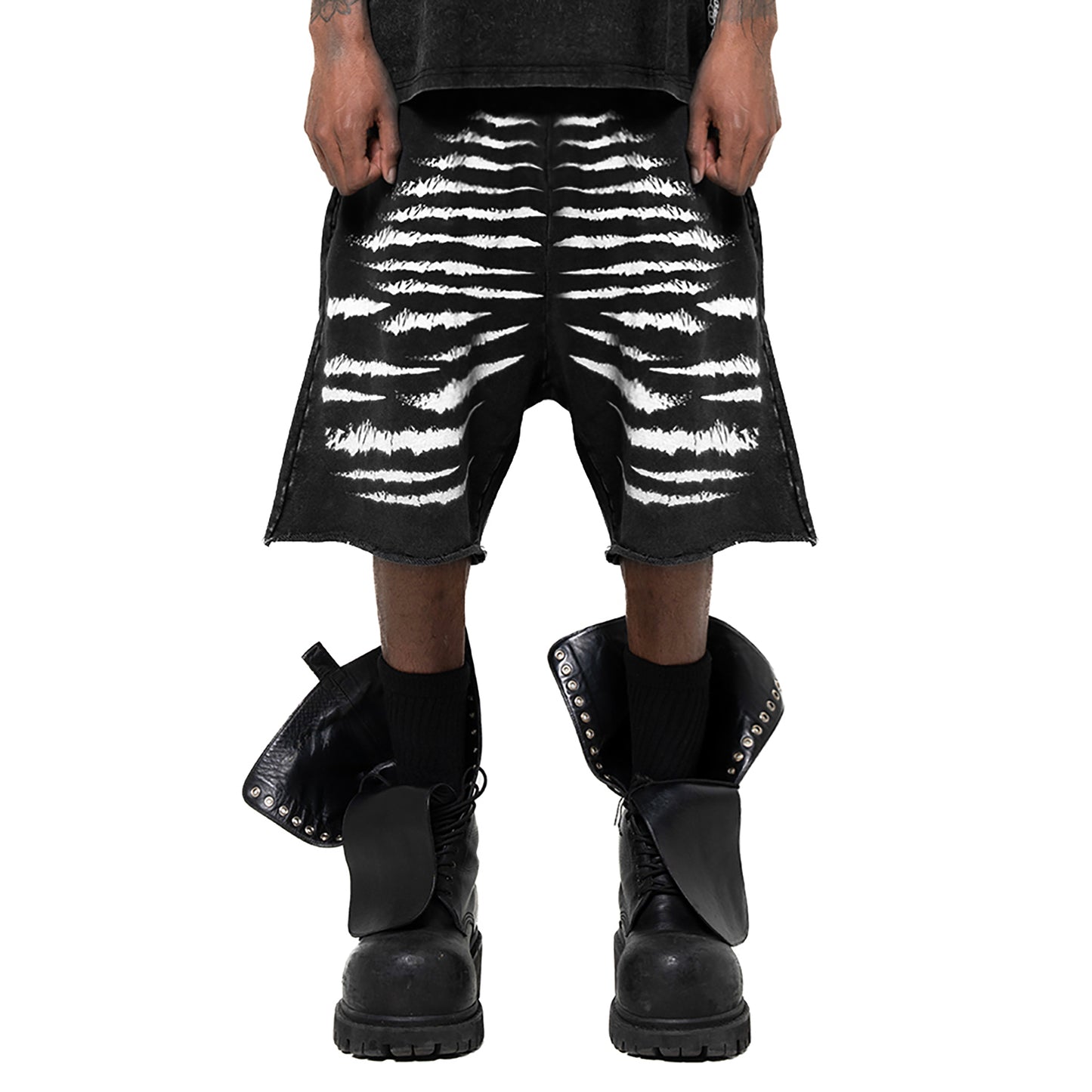 INUIT: Imprint Frost French Terry Shorts (Black)