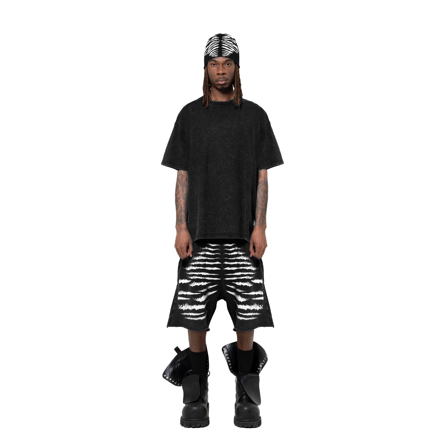 INUIT: Imprint Frost French Terry Shorts (Black)