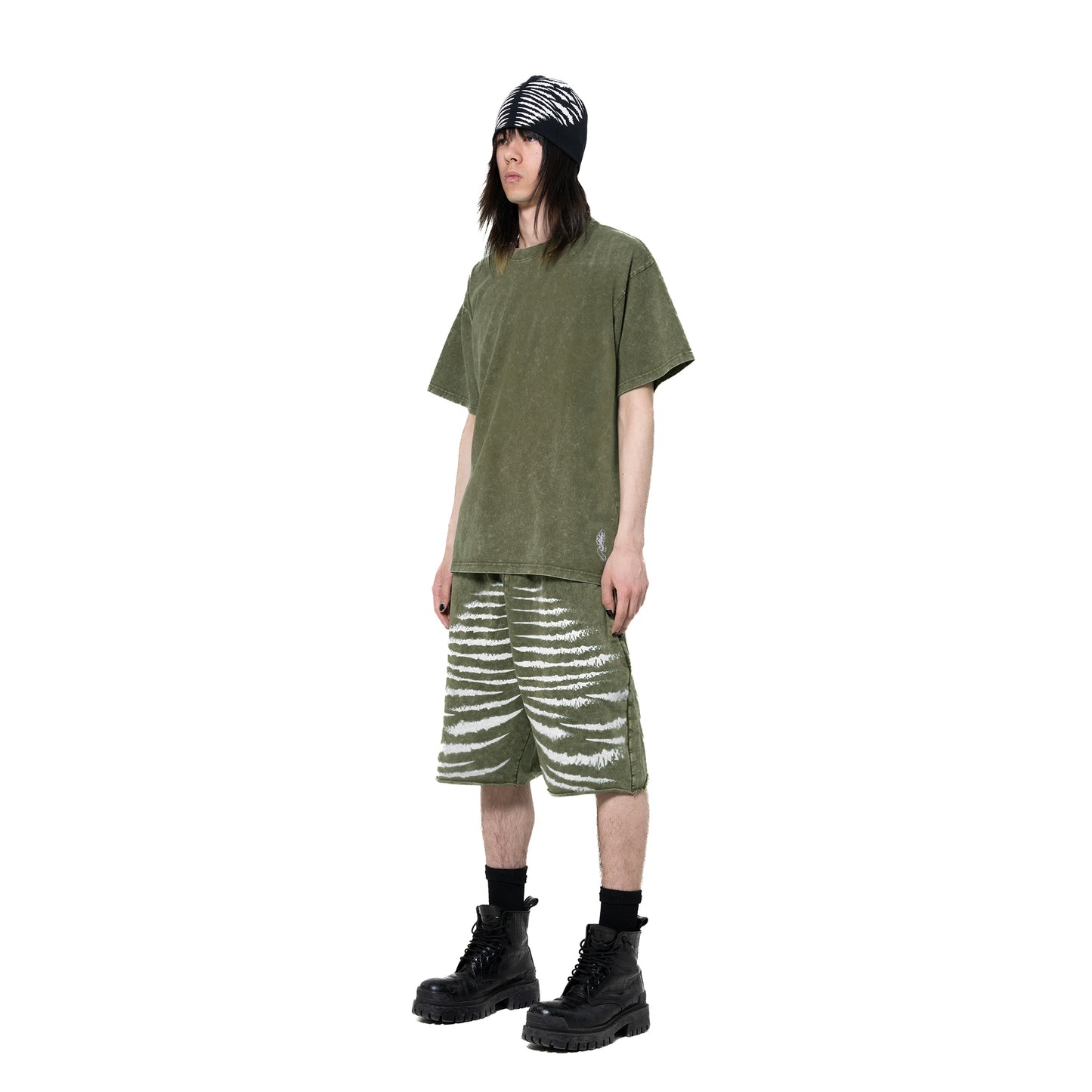 INUIT: Imprint Frost French Terry Shorts (Military Green)
