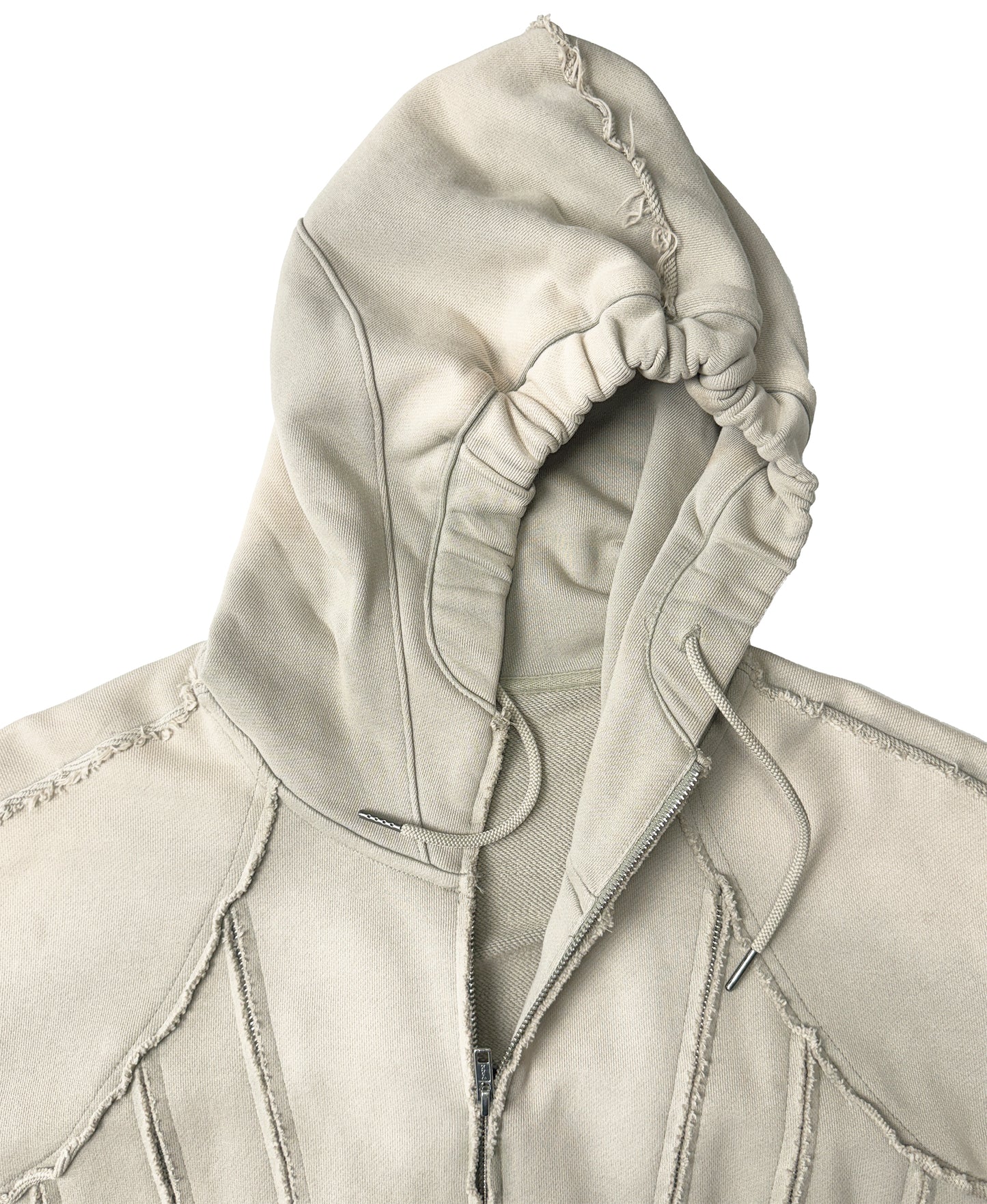INUIT: Slashstorm Weathered Zip-up Hoodie (Washed Beige)