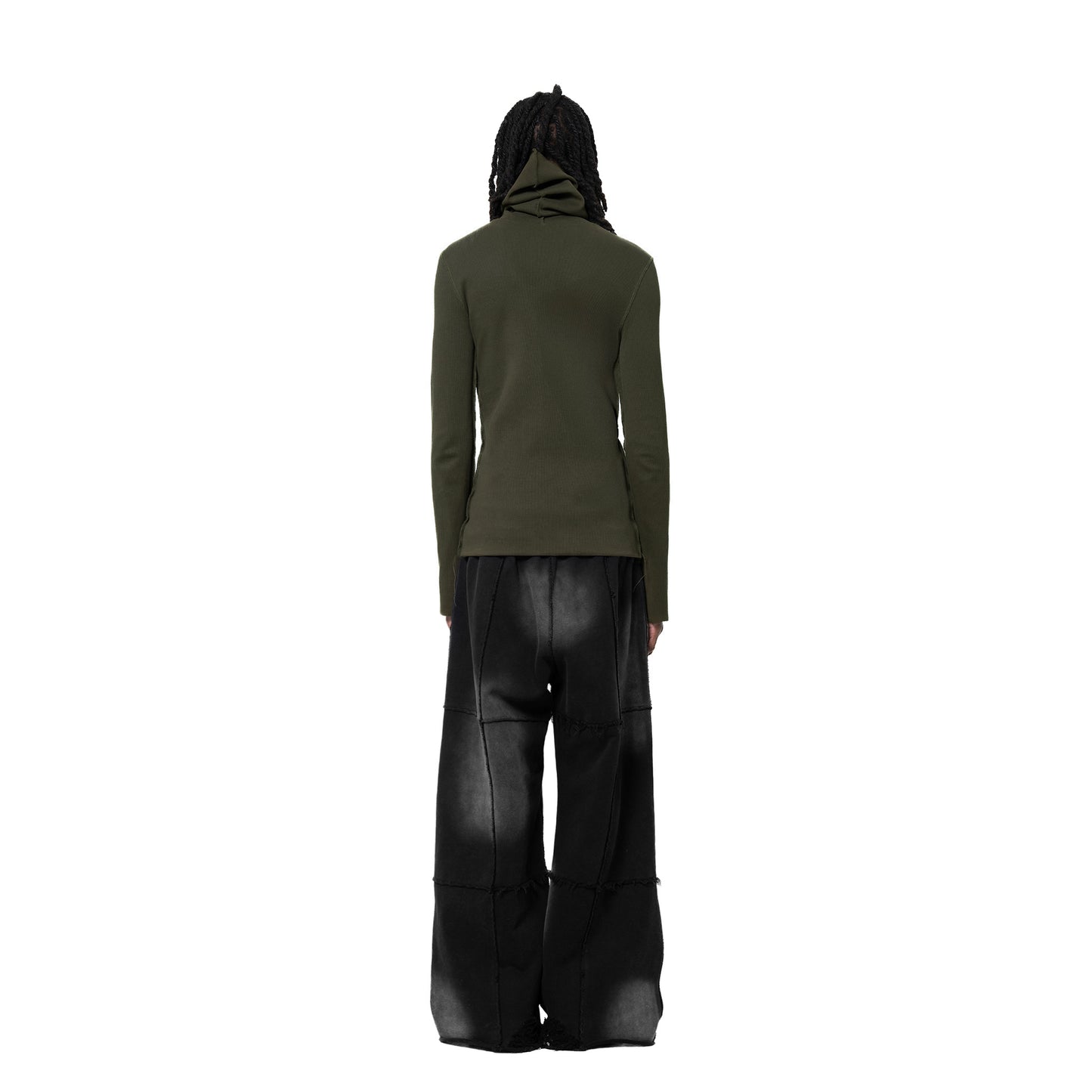 ERROR NYC : Rawline Balaclava Turtleneck (Military Green)
