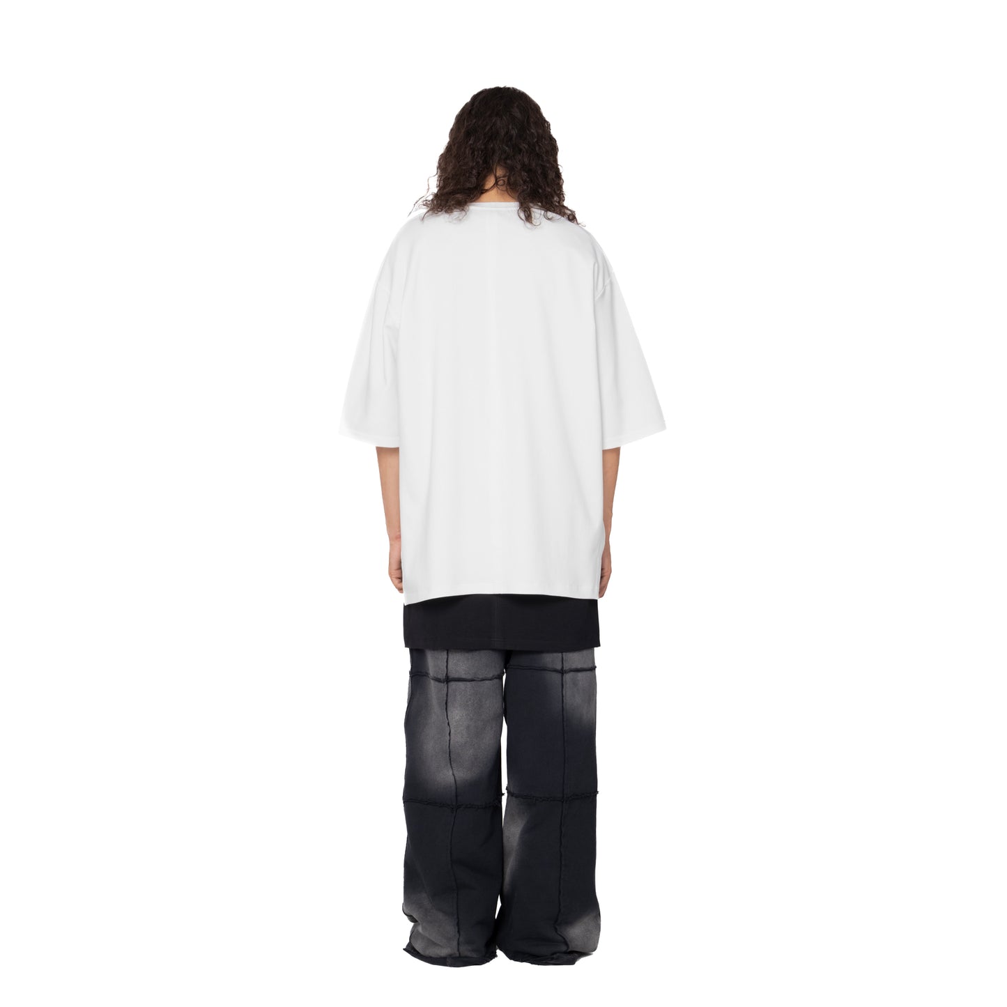 ERROR NYC: Inside-out Wide T-Shirt (White)