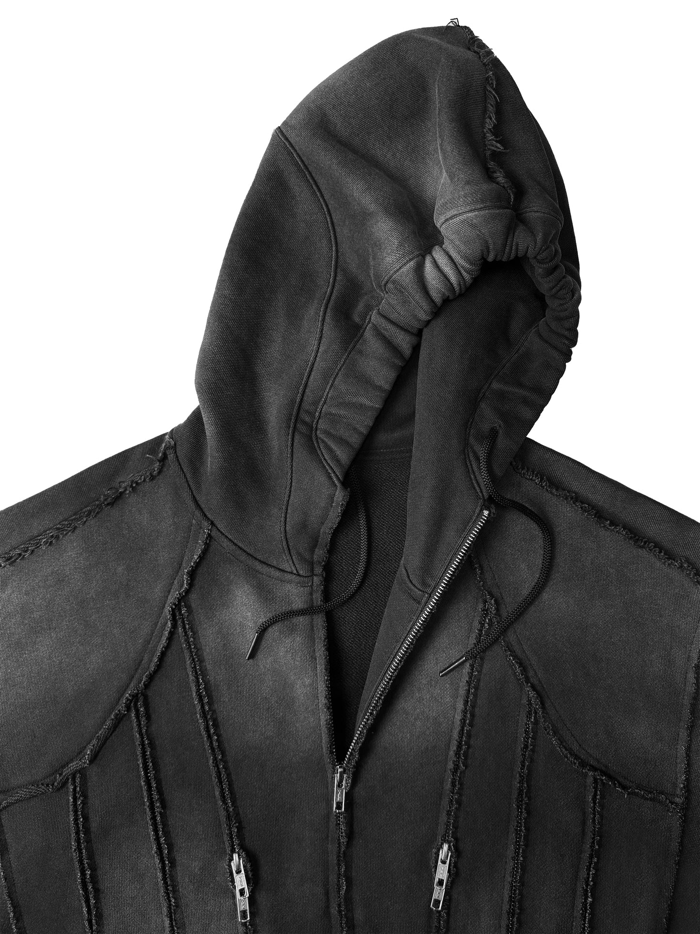 INUIT: Slashstorm Weathered Zip-up Hoodie (Washed Black)