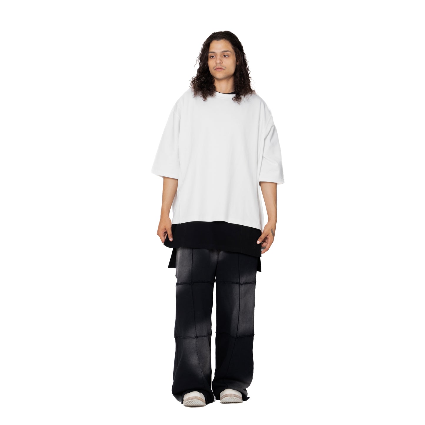 ERROR NYC: Inside-out Wide T-Shirt (White)