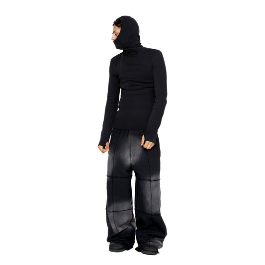 ERROR NYC : Rawline Balaclava Turtleneck (Black)