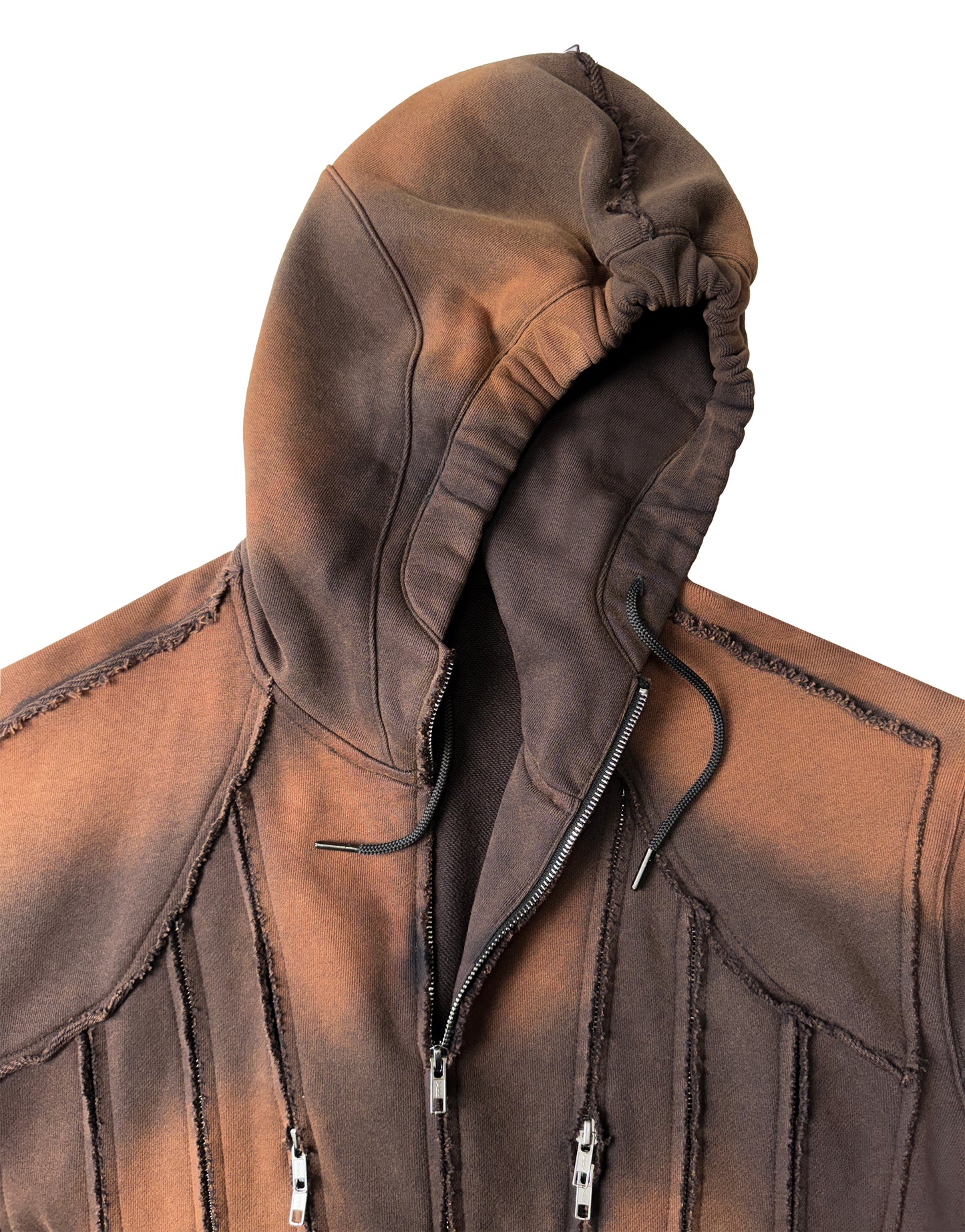 INUIT: Slashstorm Weathered Zip-up Hoodie (Washed Red)