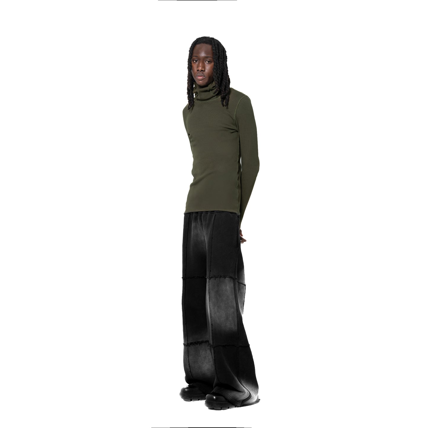 ERROR NYC : Rawline Balaclava Turtleneck (Military Green)