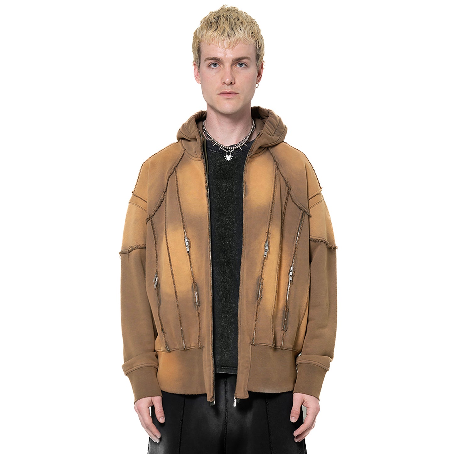 INUIT: Slashstorm Weathered Zip-up Hoodie (Washed Yellow)