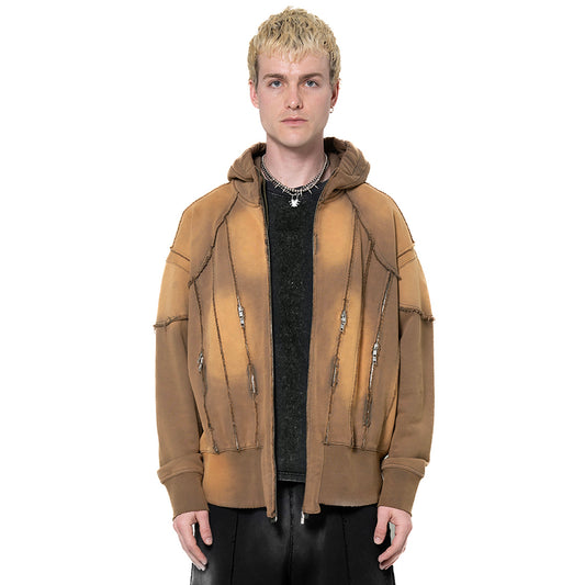 INUIT: Slashstorm Weathered Zip-up Hoodie (Washed Yellow)