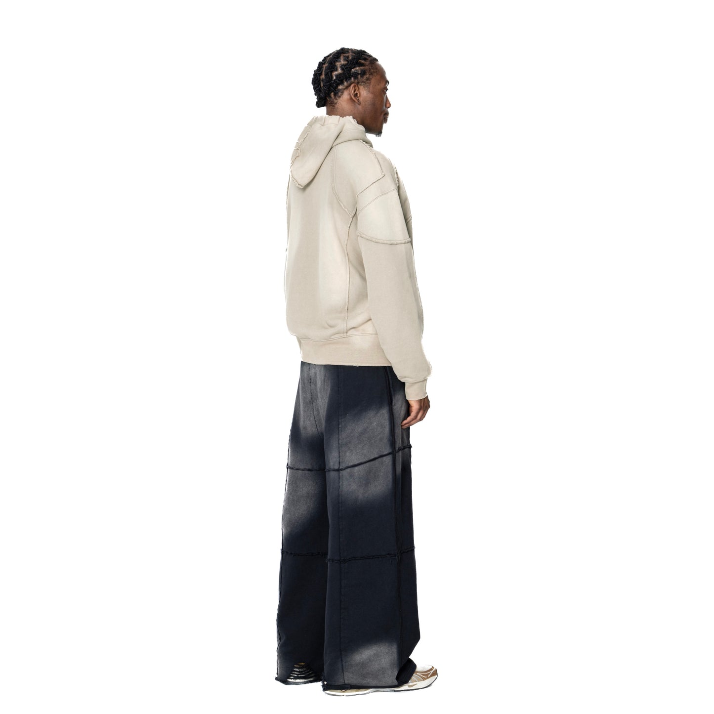 INUIT: Slashstorm Weathered Zip-up Hoodie (Washed Beige)